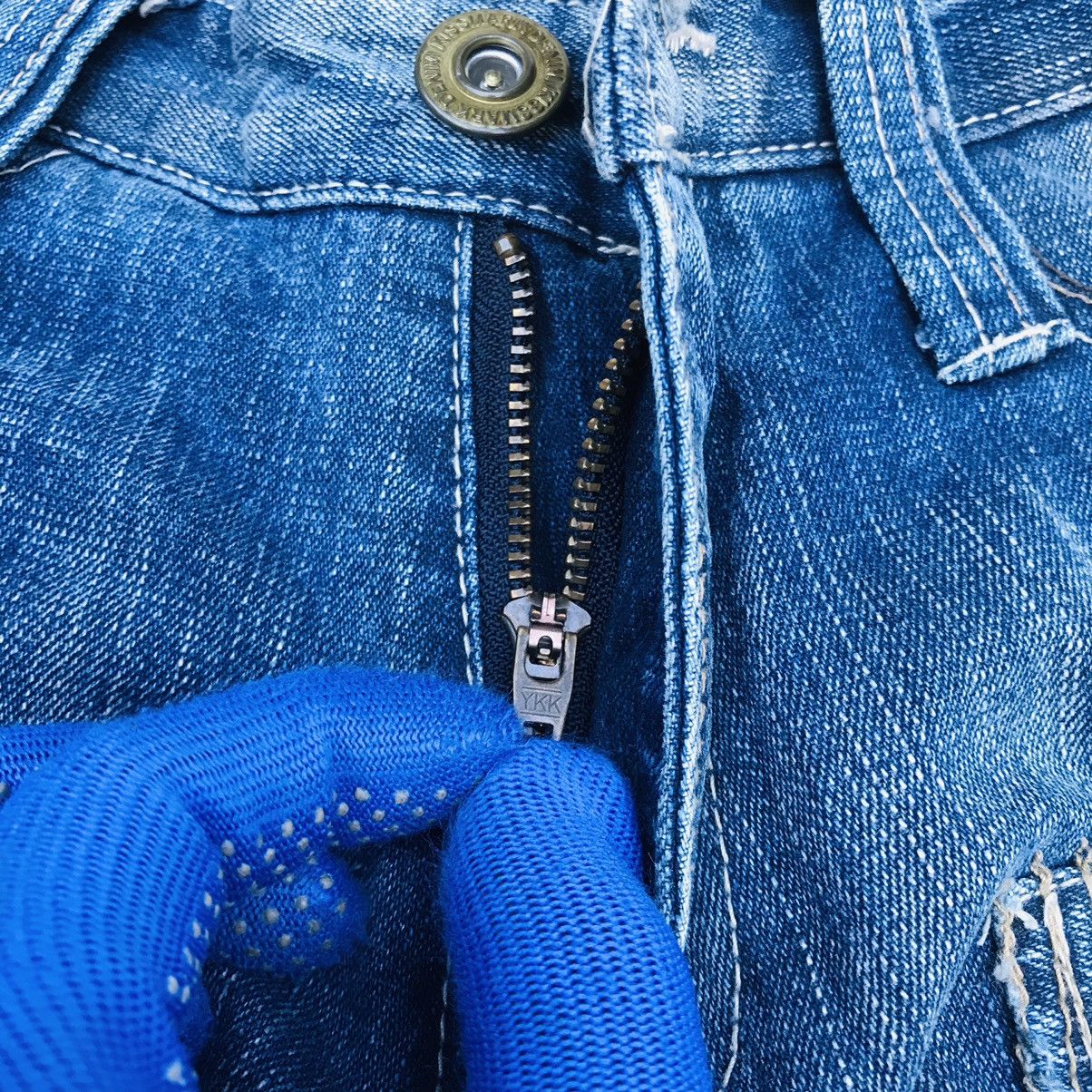 Japanese Brand Kissmark Kapital style distressed denim deconstructed pocket Size US 29 - 11 Thumbnail