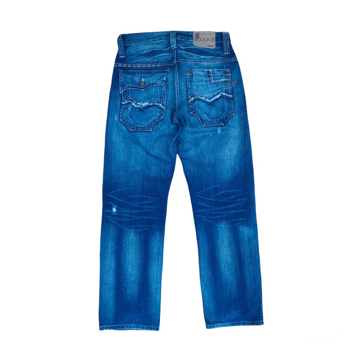 Japanese Brand Kissmark Kapital style distressed denim deconstructed pocket Size US 29 - 3 Thumbnail