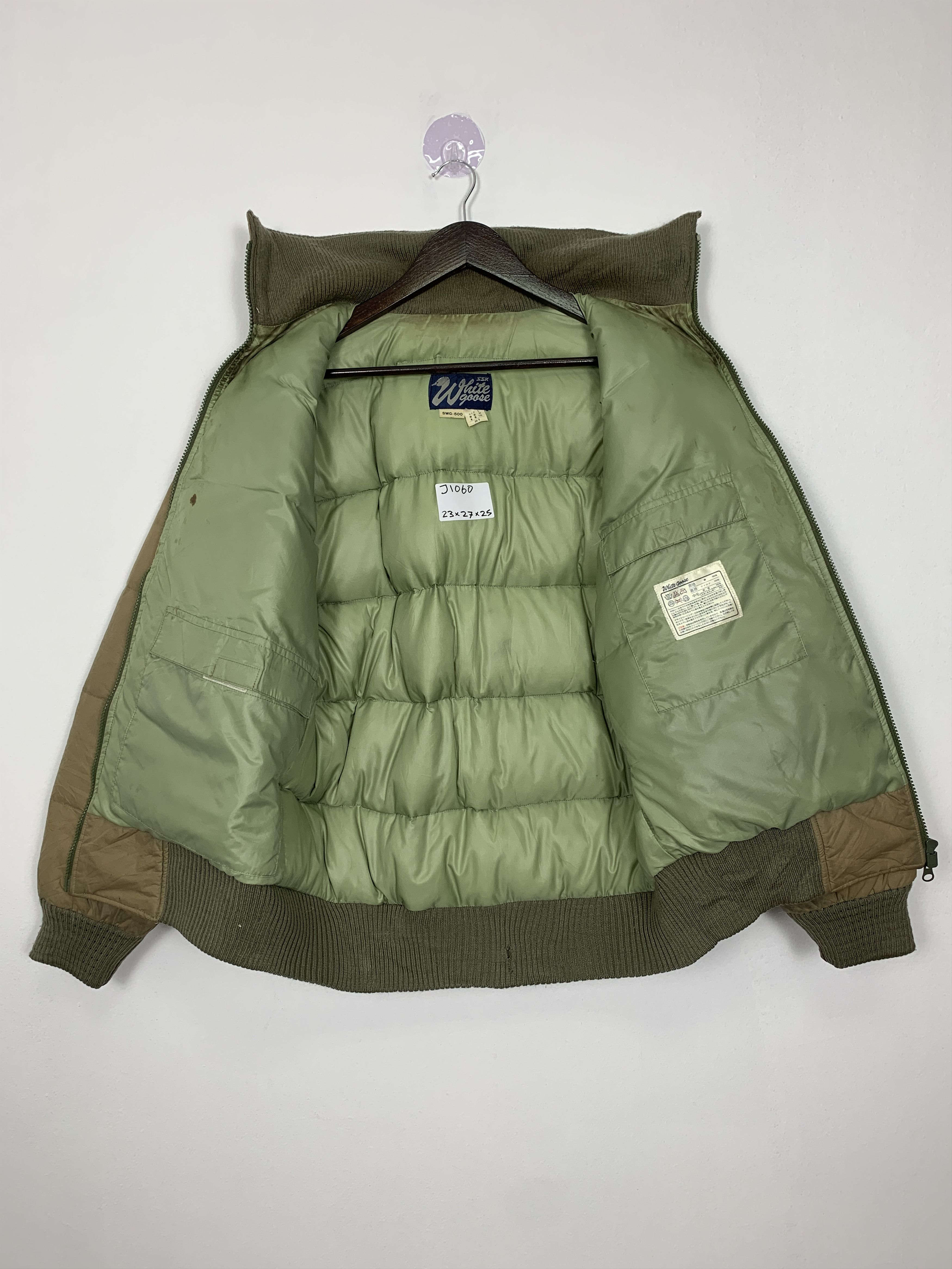 Japanese Brand Vintage WHITE GOOSE Sunfaded Puffer Zip Up Jacket J1060 Size US M / EU 48-50 / 2 - 8 Thumbnail