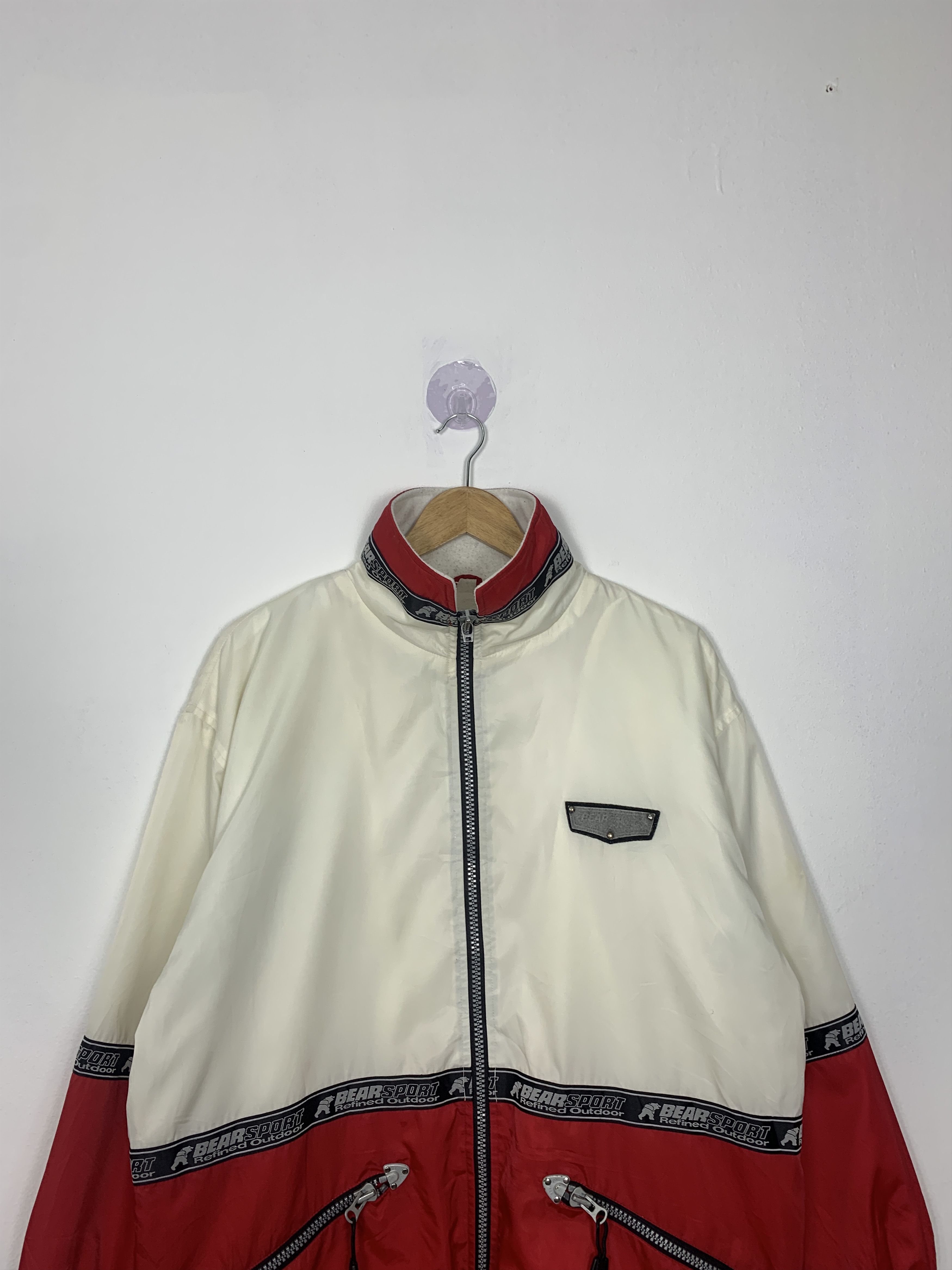 Vintage BEAR SPORT Tape Fleece Lining Jacket J0950