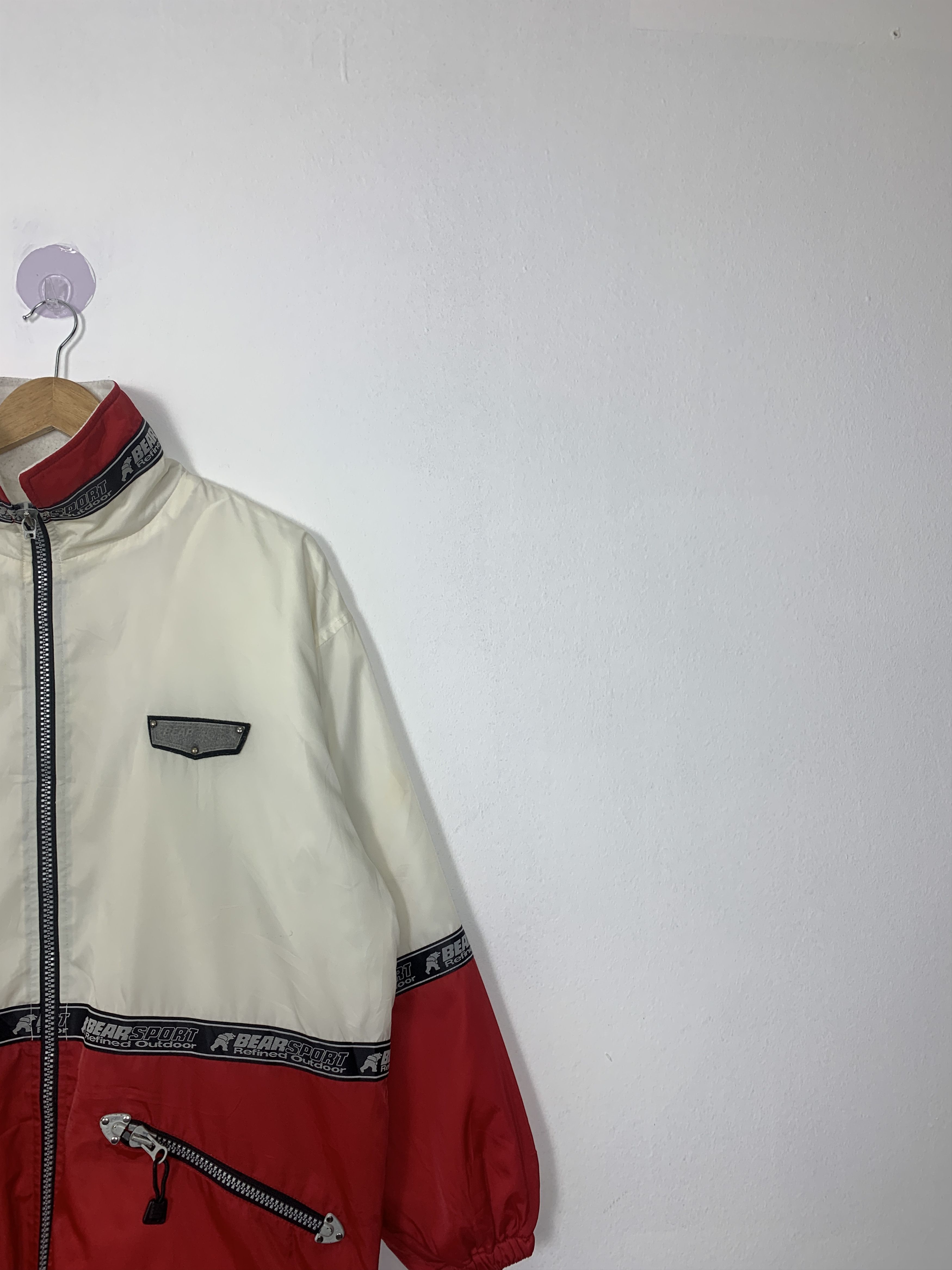 Vintage BEAR SPORT Tape Fleece Lining Jacket J0950
