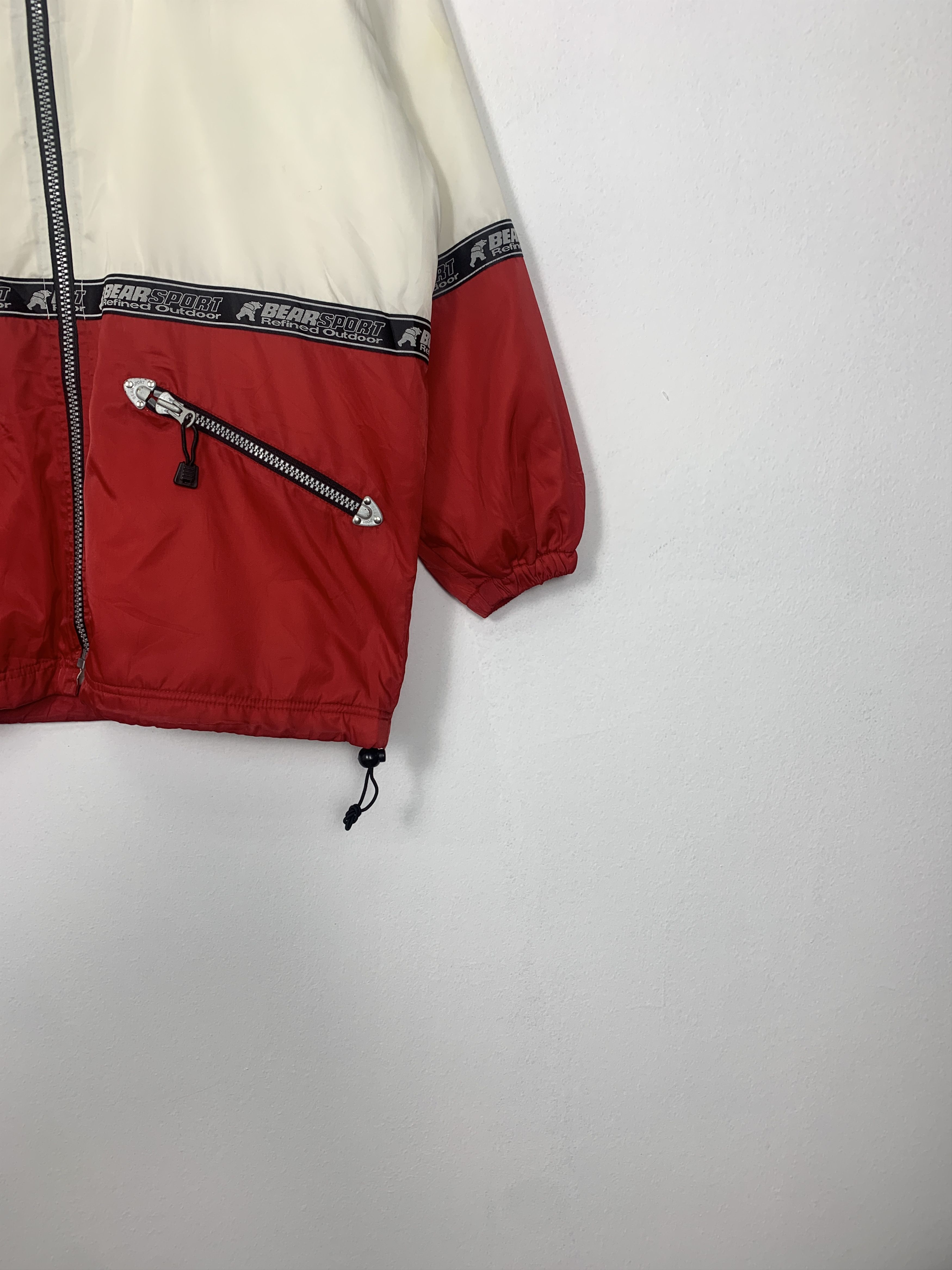 Vintage BEAR SPORT Tape Fleece Lining Jacket J0950