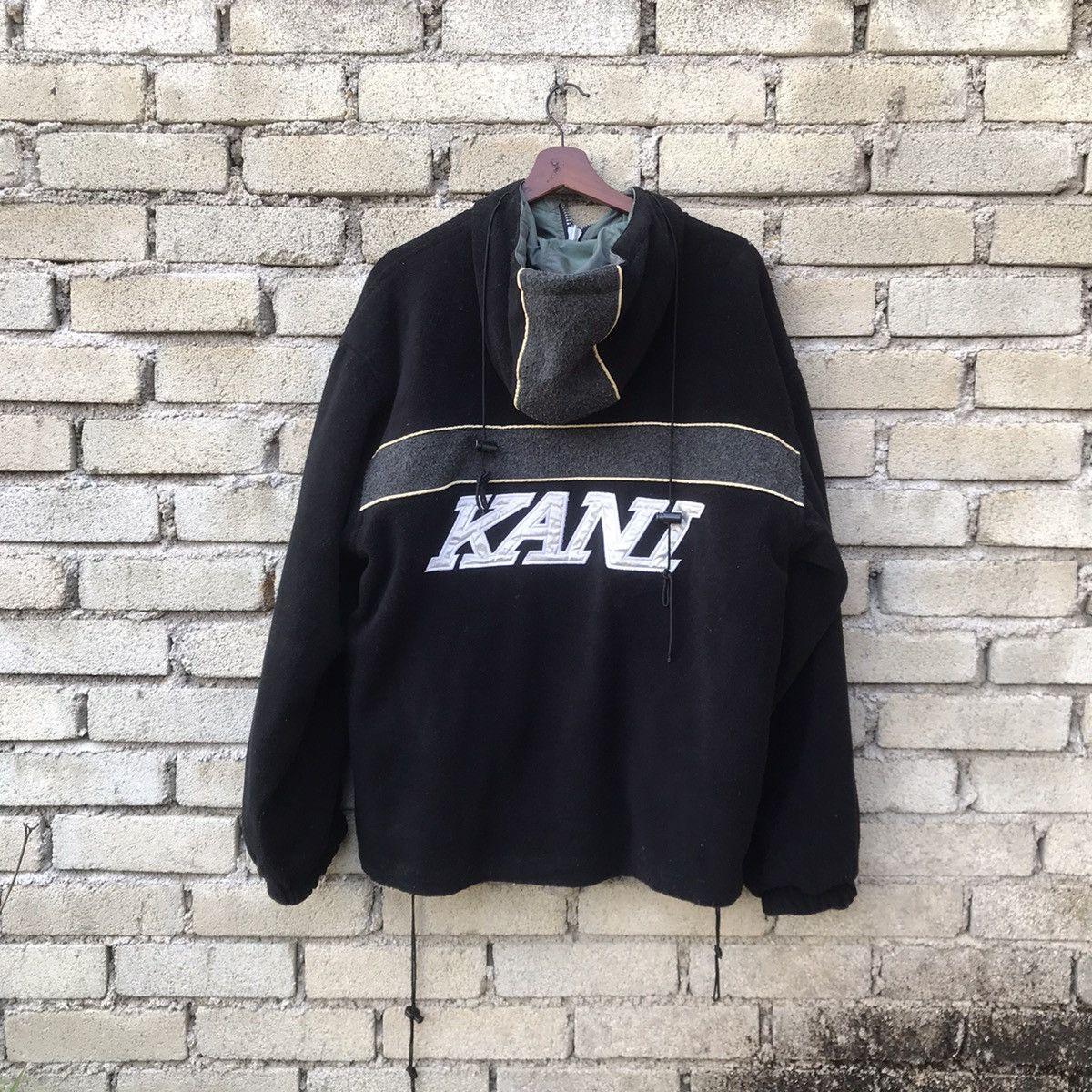 image of Karl Kani Reversible Jacket Baggy Hiphop Grungy in Black, Men's (Size Large)