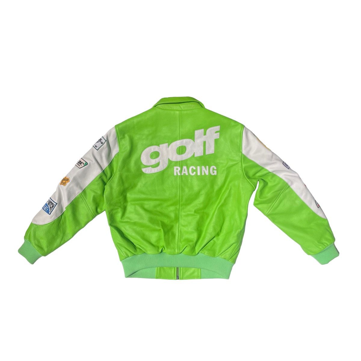 Golf Wang Golfwang Biohazard Racing Leather Jacket | Grailed