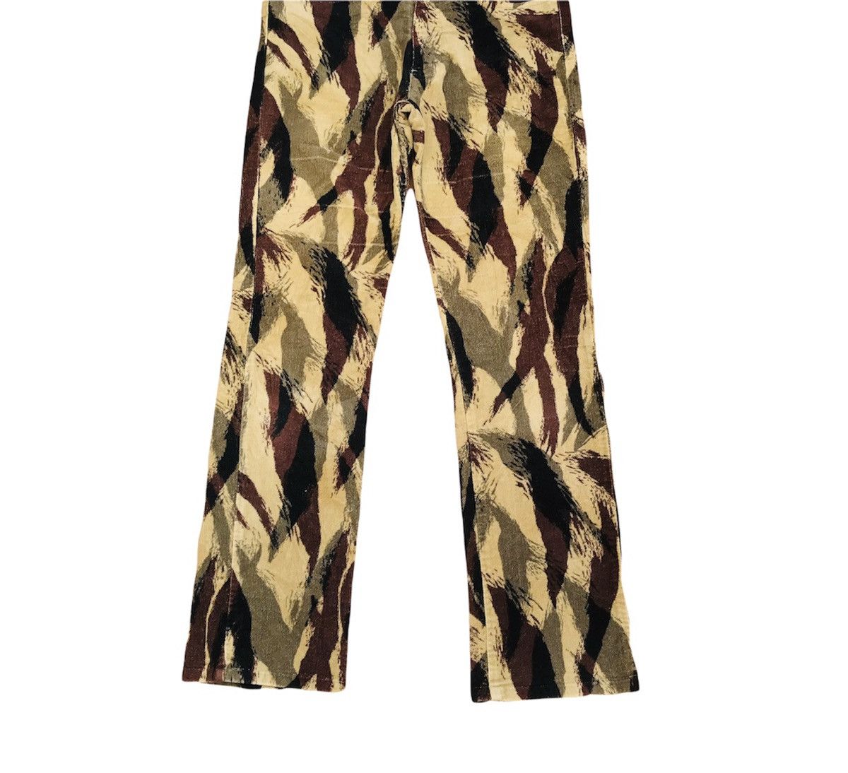 5351 POUR LES HOMMES Vintage Japanese Archive Brushstroke Camo Corduroy Pants Size US 28 / EU 44 - 2 Thumbnail
