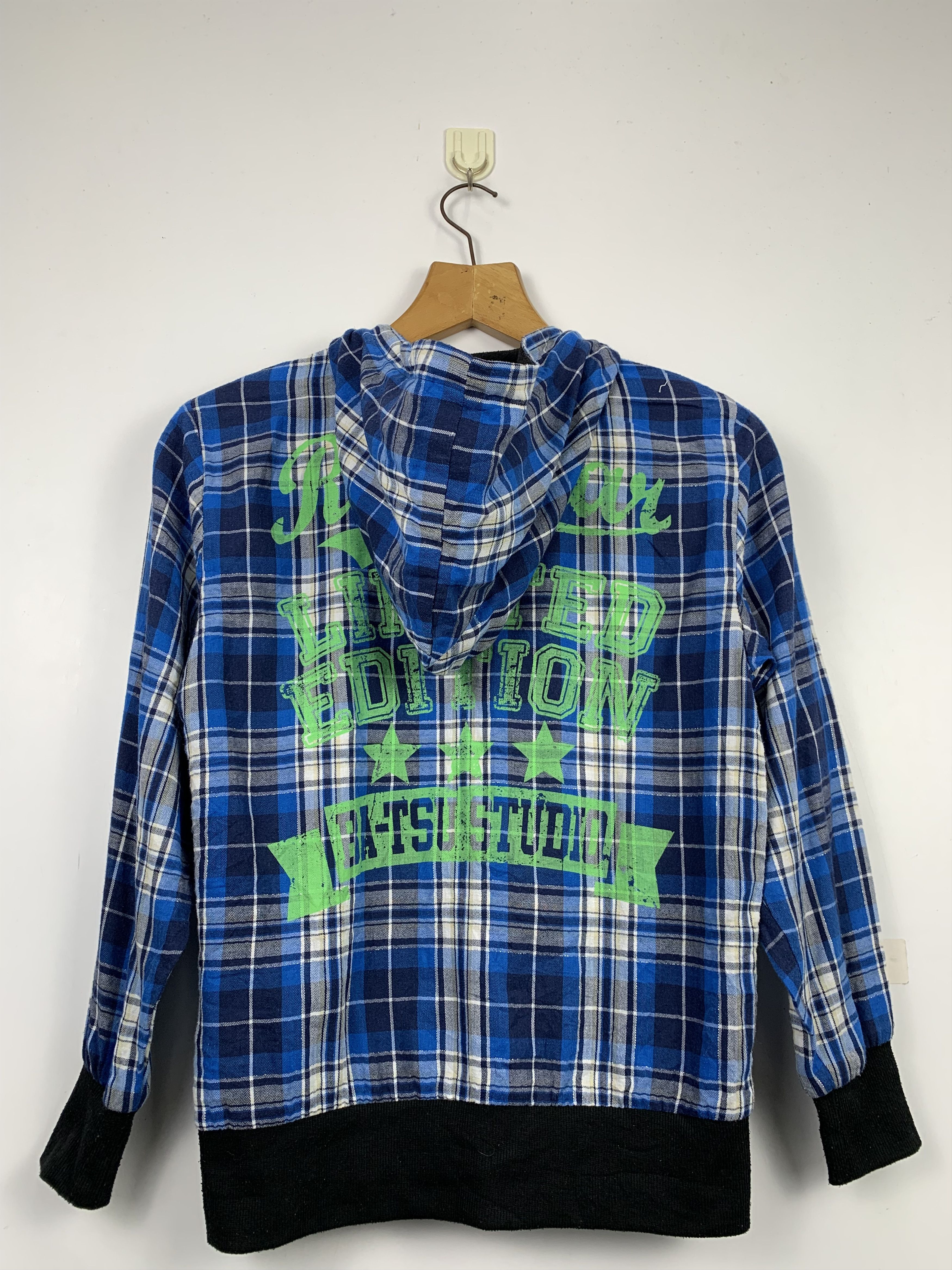 Japanese Brand Vintage Japanese Brand Checkered Jacket With Hoodie J0269 Size US S / EU 44-46 / 1 - 9 Thumbnail
