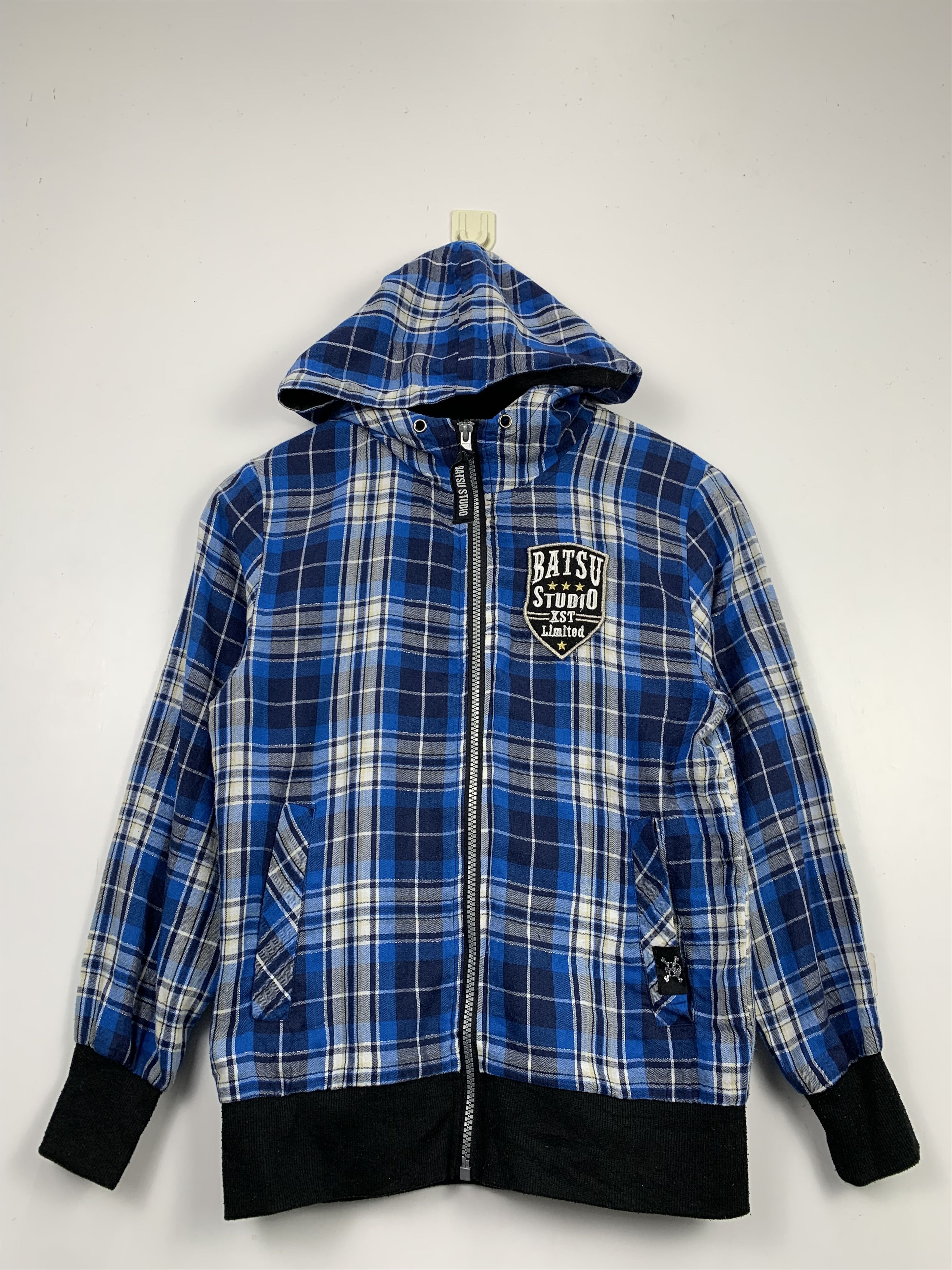 Japanese Brand Vintage Japanese Brand Checkered Jacket With Hoodie J0269 Size US S / EU 44-46 / 1 - 1 Thumbnail