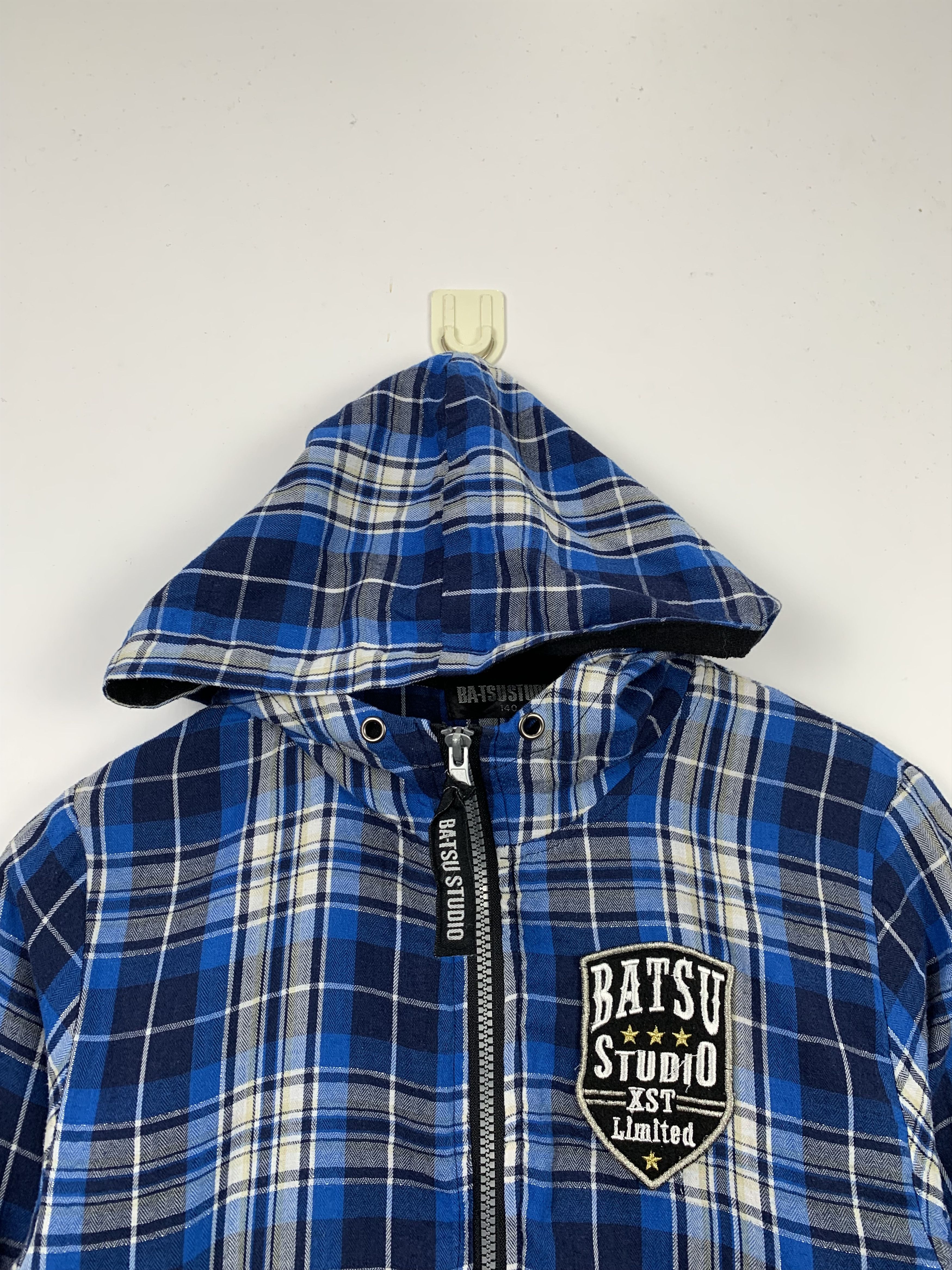 Japanese Brand Vintage Japanese Brand Checkered Jacket With Hoodie J0269 Size US S / EU 44-46 / 1 - 2 Thumbnail