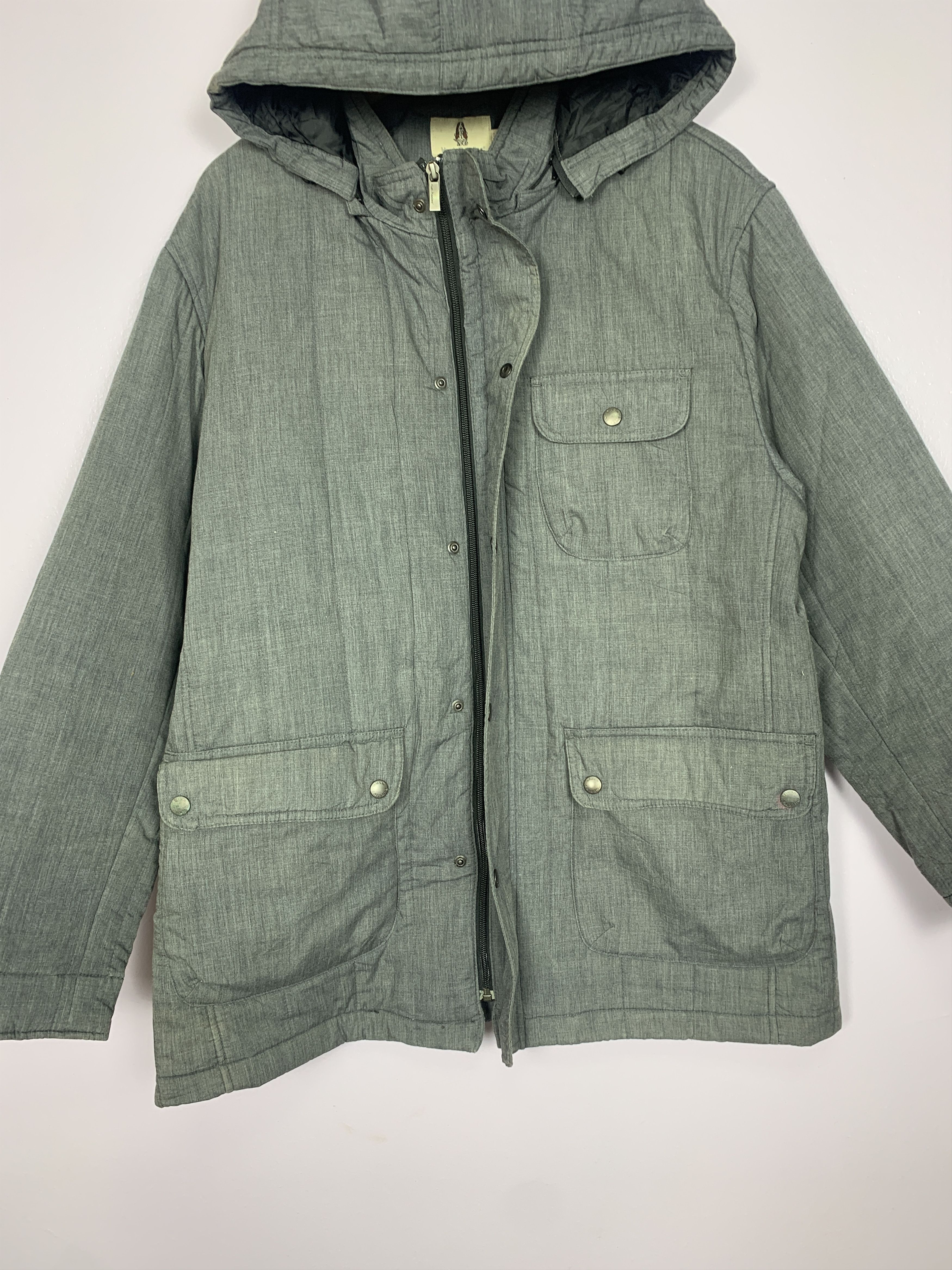 Hush Puppies Vintage HUSH PUPPIES Cotton Multi Pocket Hoodie Jacket J0244 Size US M / EU 48-50 / 2 - 8 Thumbnail