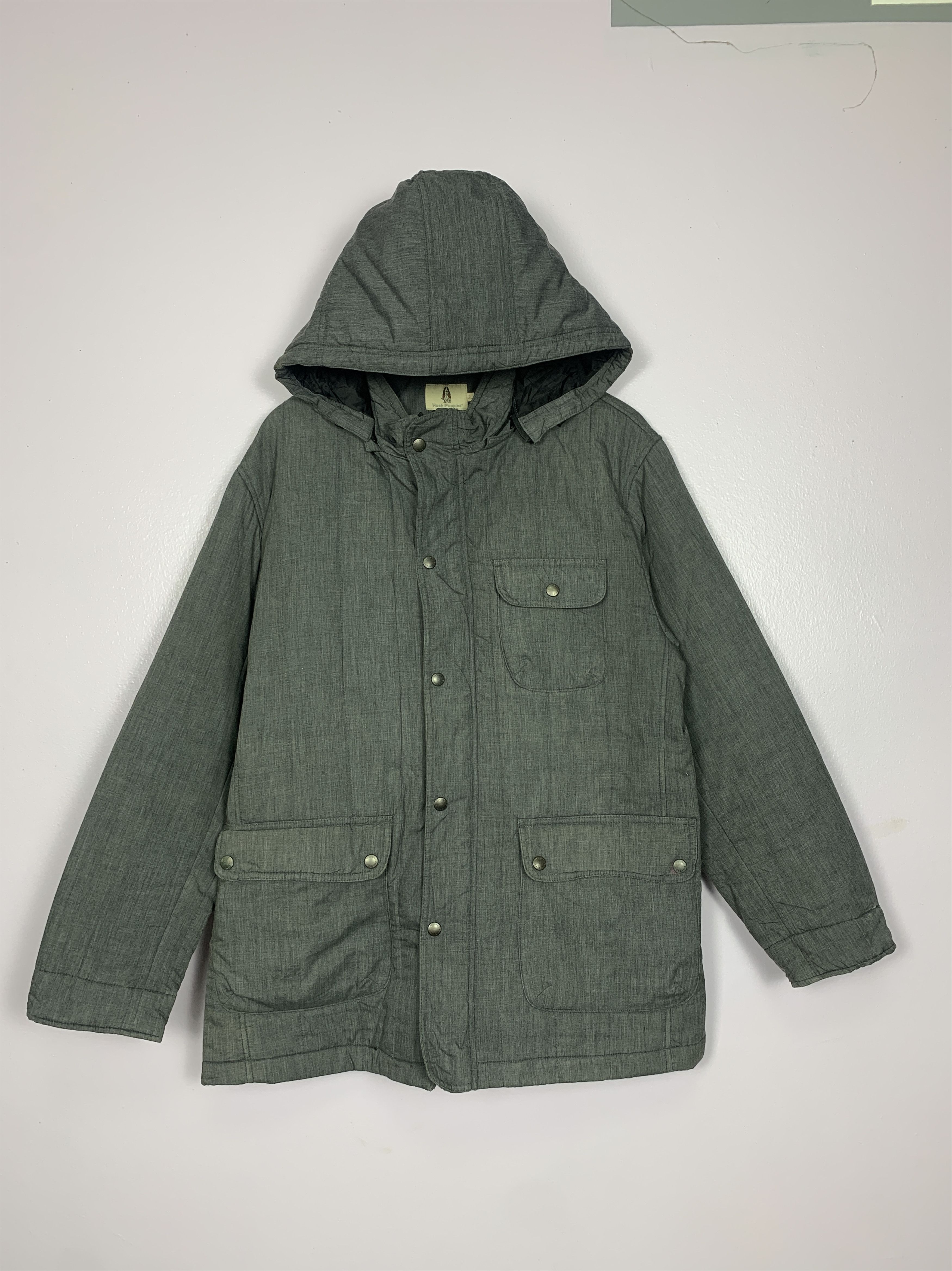 Hush Puppies Vintage HUSH PUPPIES Cotton Multi Pocket Hoodie Jacket J0244 Size US M / EU 48-50 / 2 - 1 Thumbnail