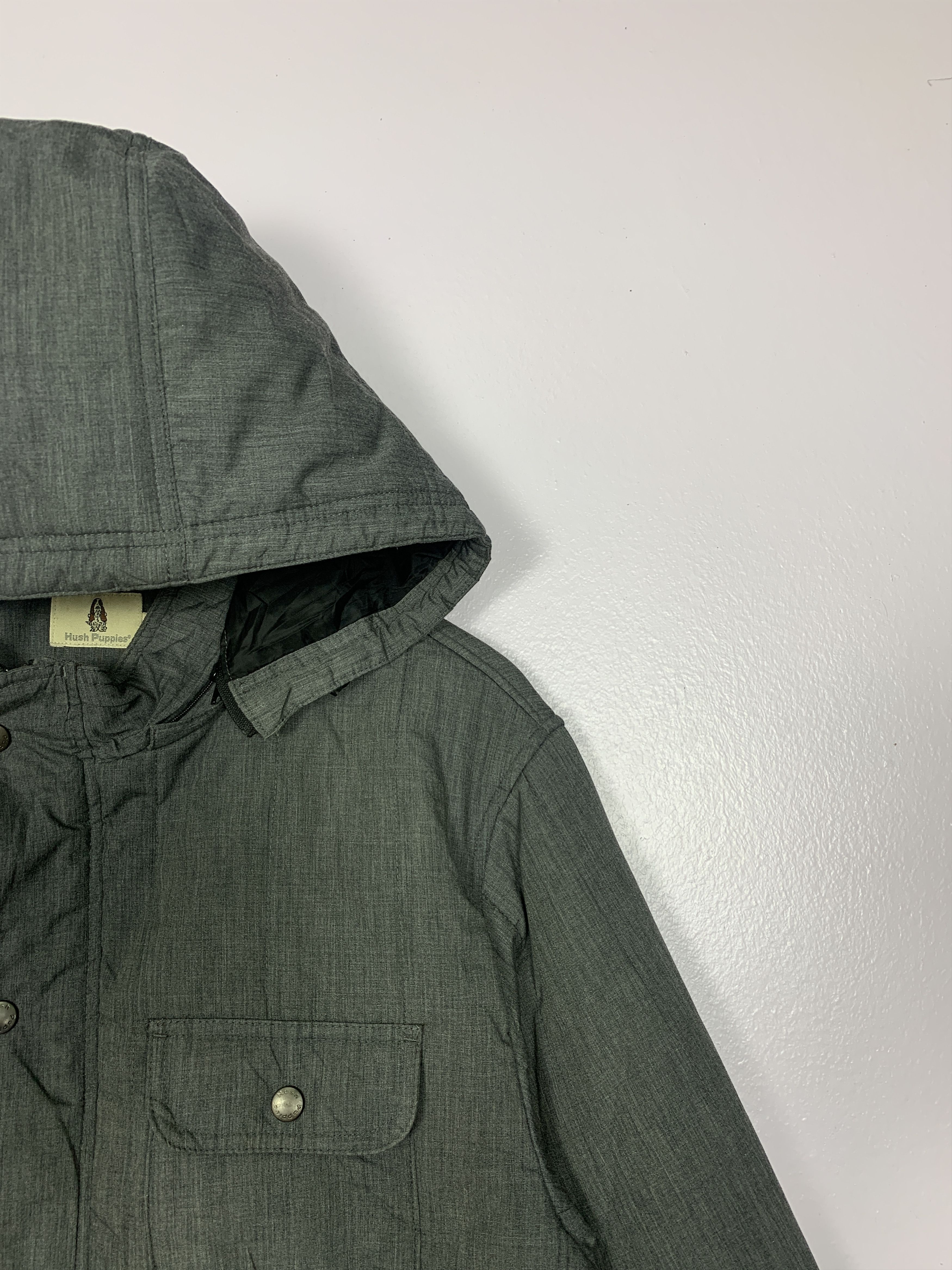 Hush Puppies Vintage HUSH PUPPIES Cotton Multi Pocket Hoodie Jacket J0244 Size US M / EU 48-50 / 2 - 3 Thumbnail