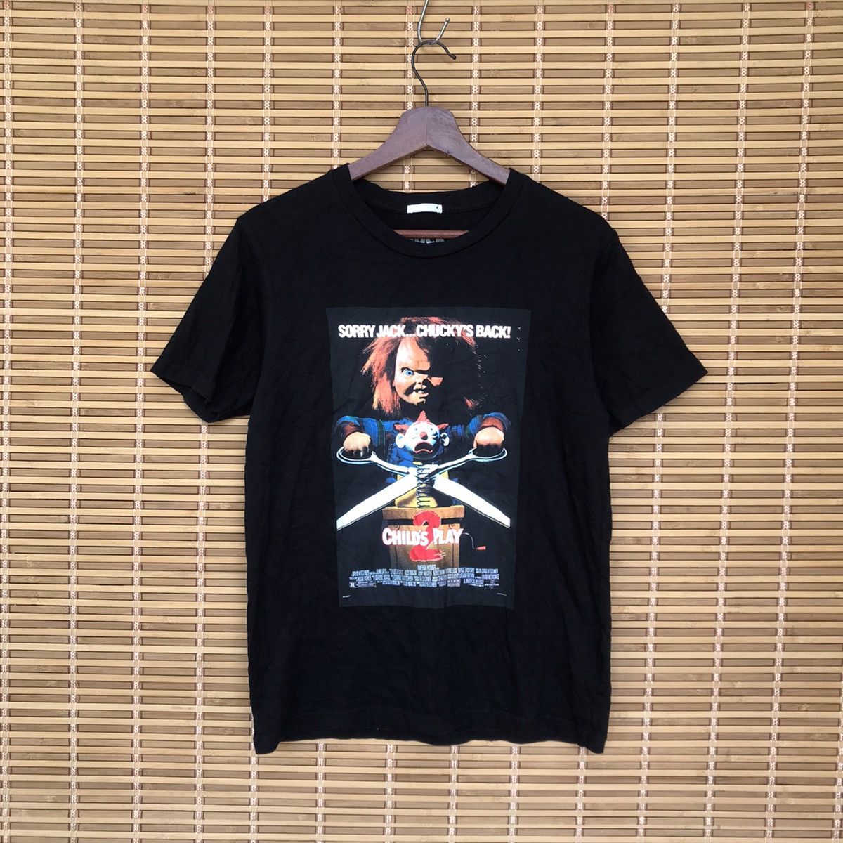 image of Anima x Movie Horror Movie Chuckys Back Childs 2 Play in Black, Men's (Size Medium)