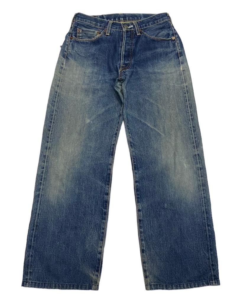 Kapital VINTAGE RED SELVEDGE JAPAN DISTRESSED DENIM SELVEDGE PANTS Size US 29 - 5 Thumbnail