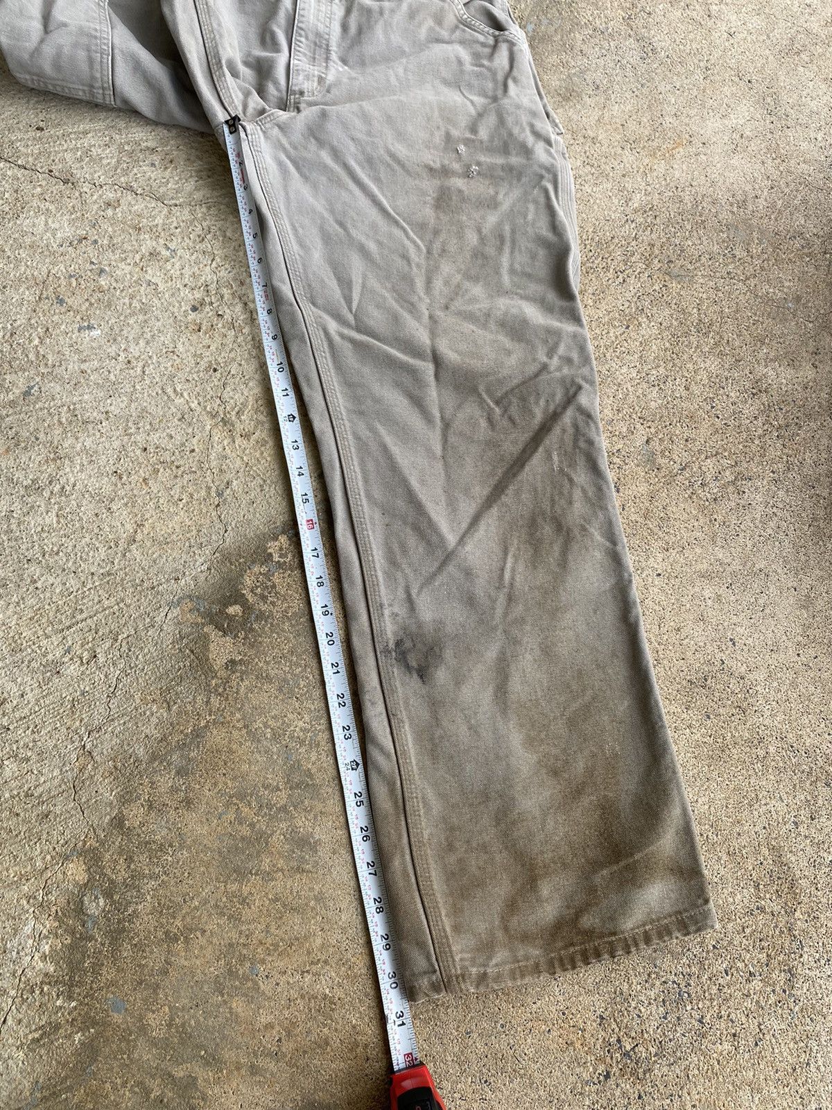 Carhartt × Vintage Vintage Y2K Carhartt Distressed Grunge Stained Pants Size US 32 / EU 48 - 18 Thumbnail