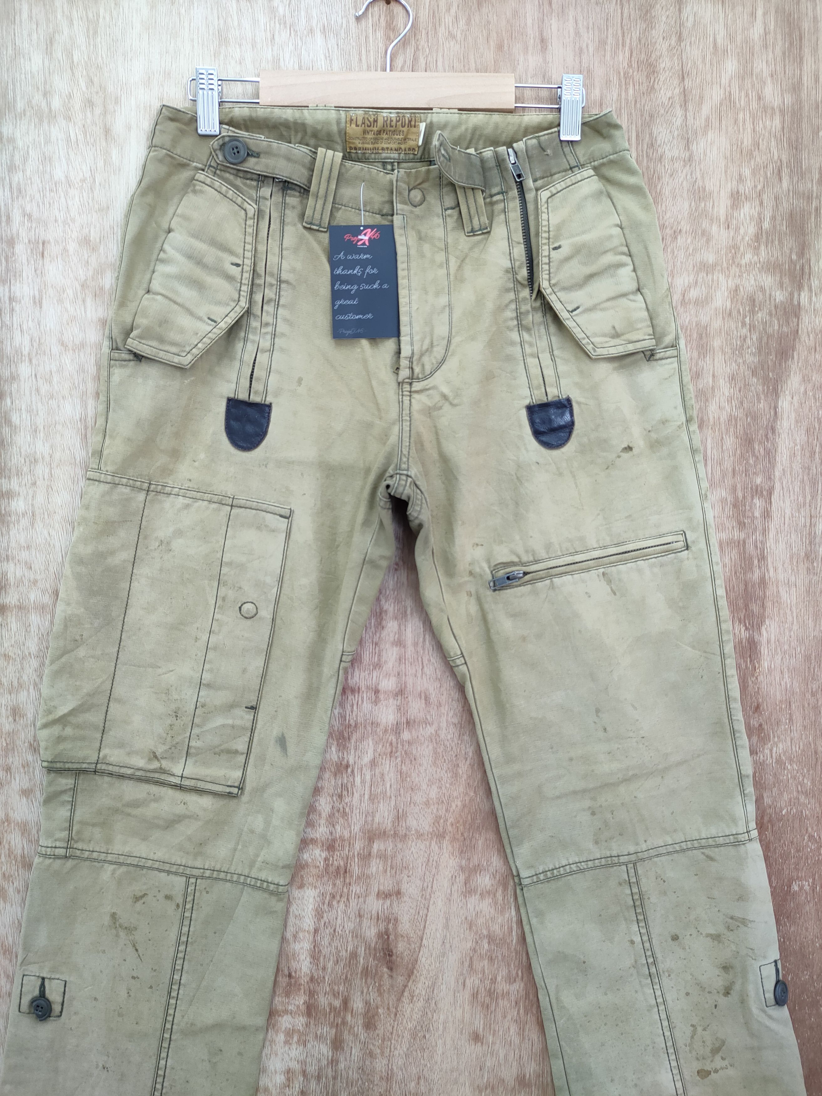 Japanese Brand DL Flash Report japan multipocket cargo pants #46-081DLL Size US 28 / EU 44 - 4 Thumbnail