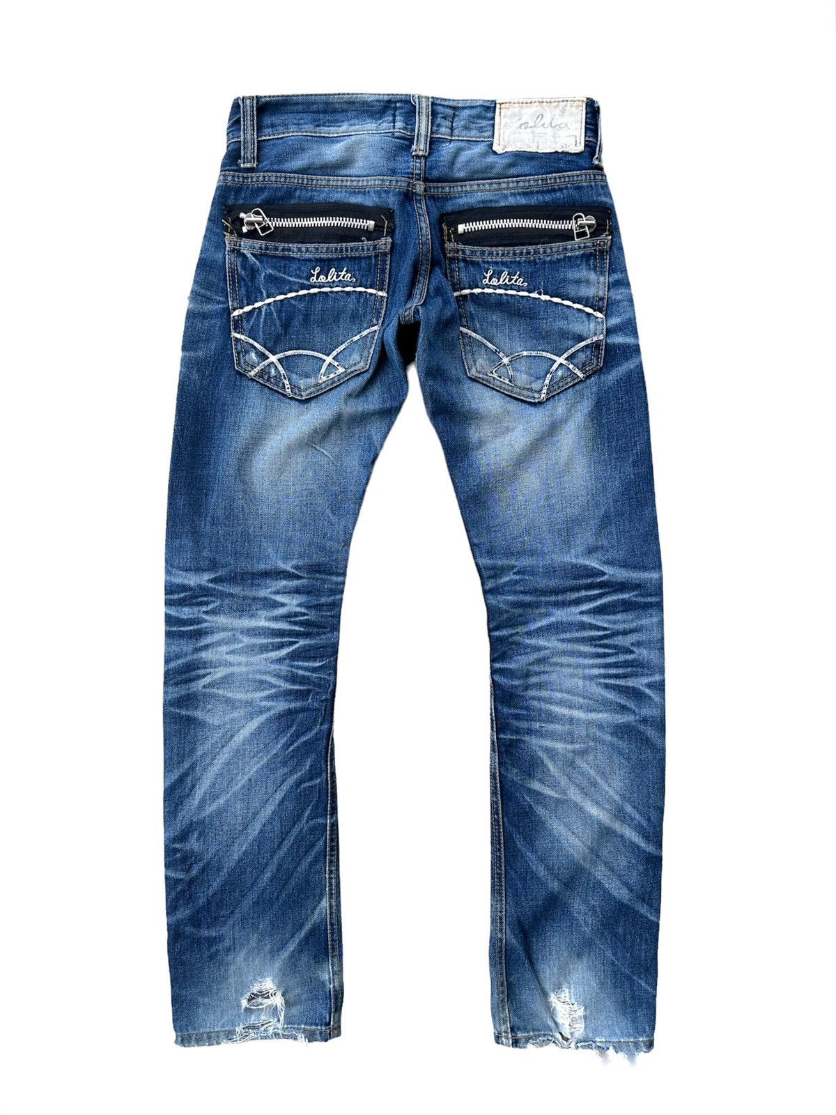 Hysteric Glamour Lolita rusty wash blue denim jeans Size 28" / US 6 / IT 42 - 1 Thumbnail