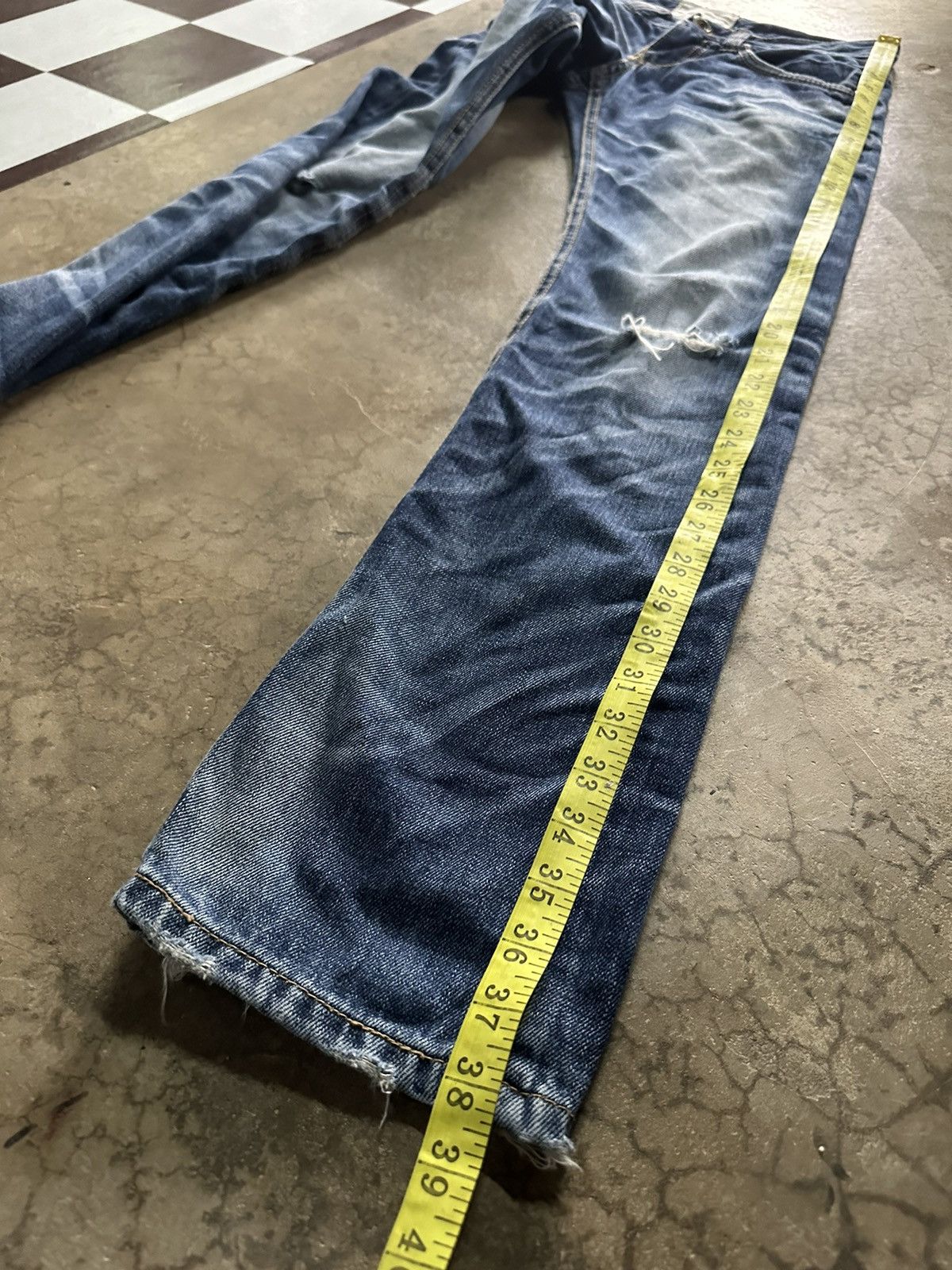 Hysteric Glamour Lolita rusty wash blue denim jeans Size 28" / US 6 / IT 42 - 8 Thumbnail
