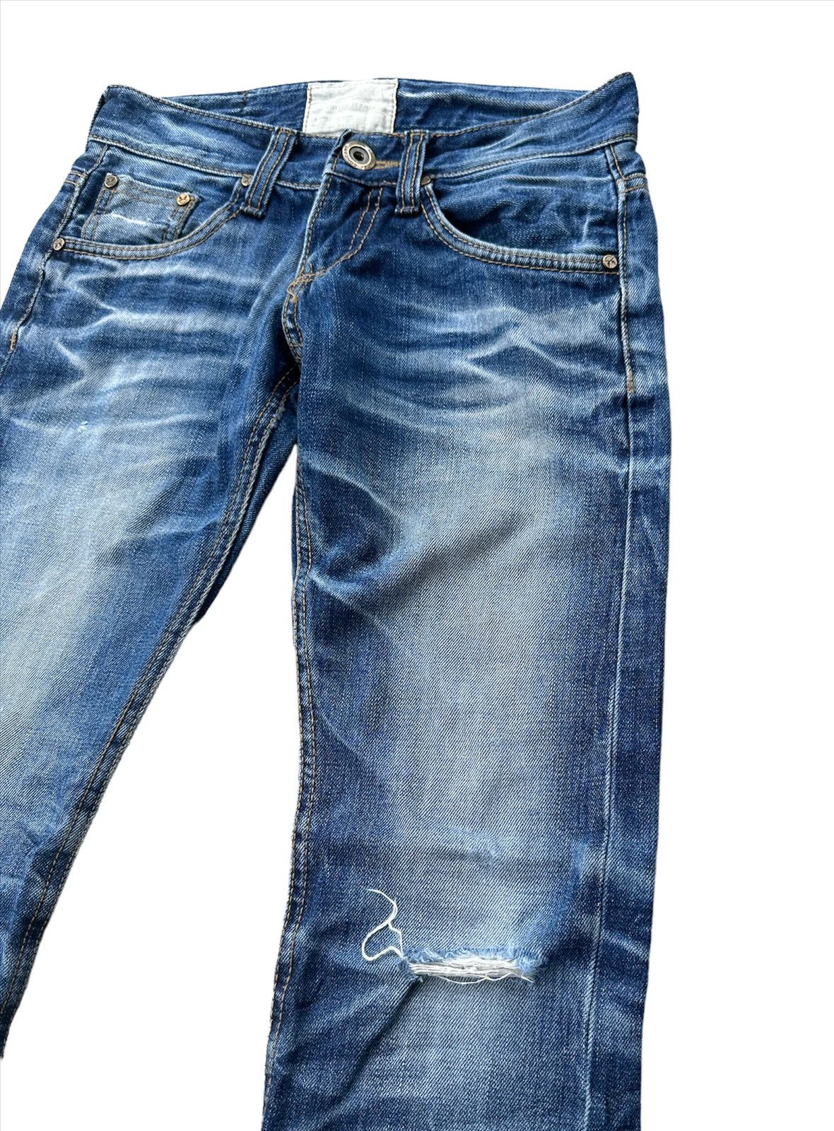 Hysteric Glamour Lolita rusty wash blue denim jeans Size 28" / US 6 / IT 42 - 5 Thumbnail