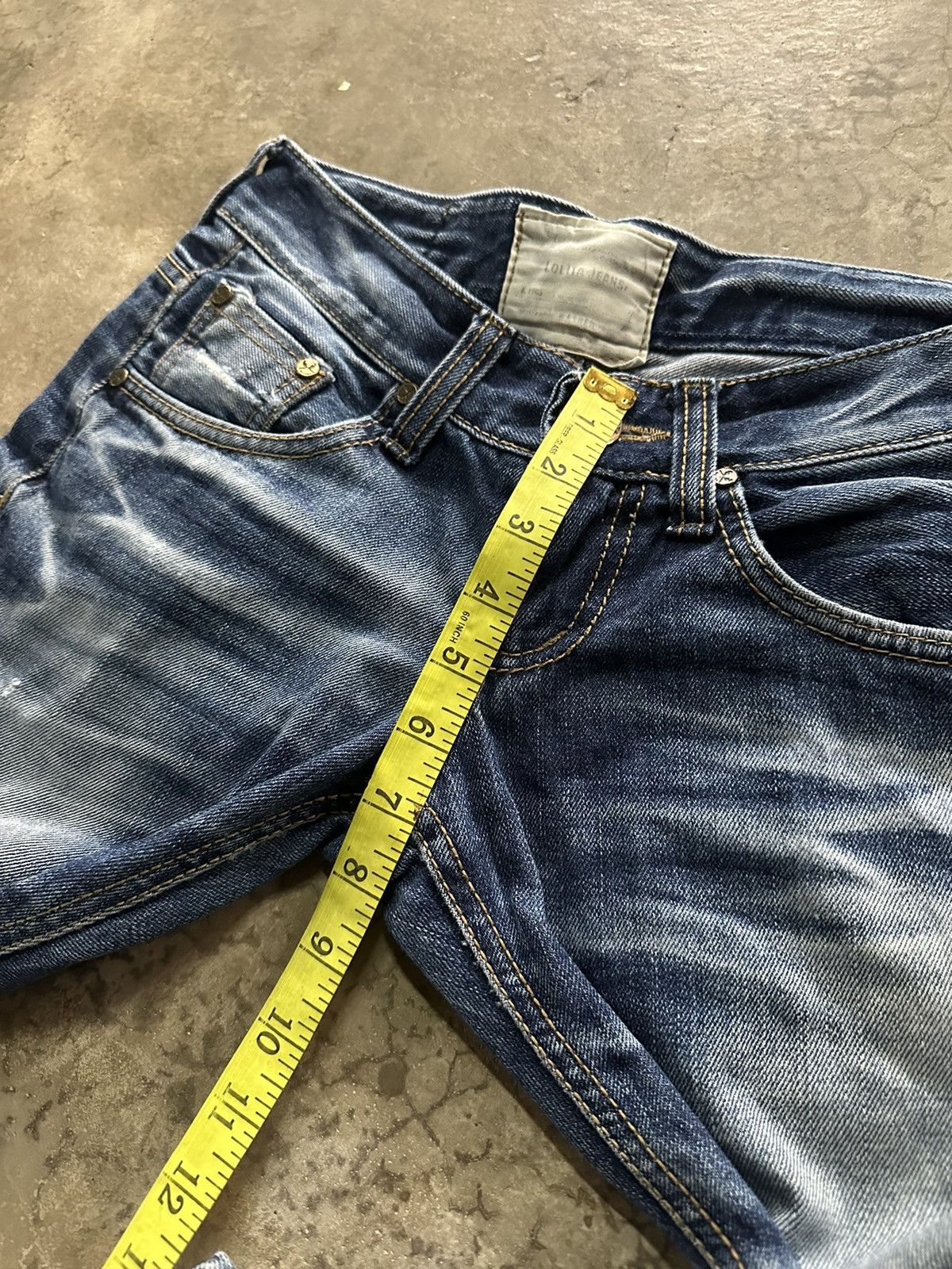 Hysteric Glamour Lolita rusty wash blue denim jeans Size 28" / US 6 / IT 42 - 13 Thumbnail
