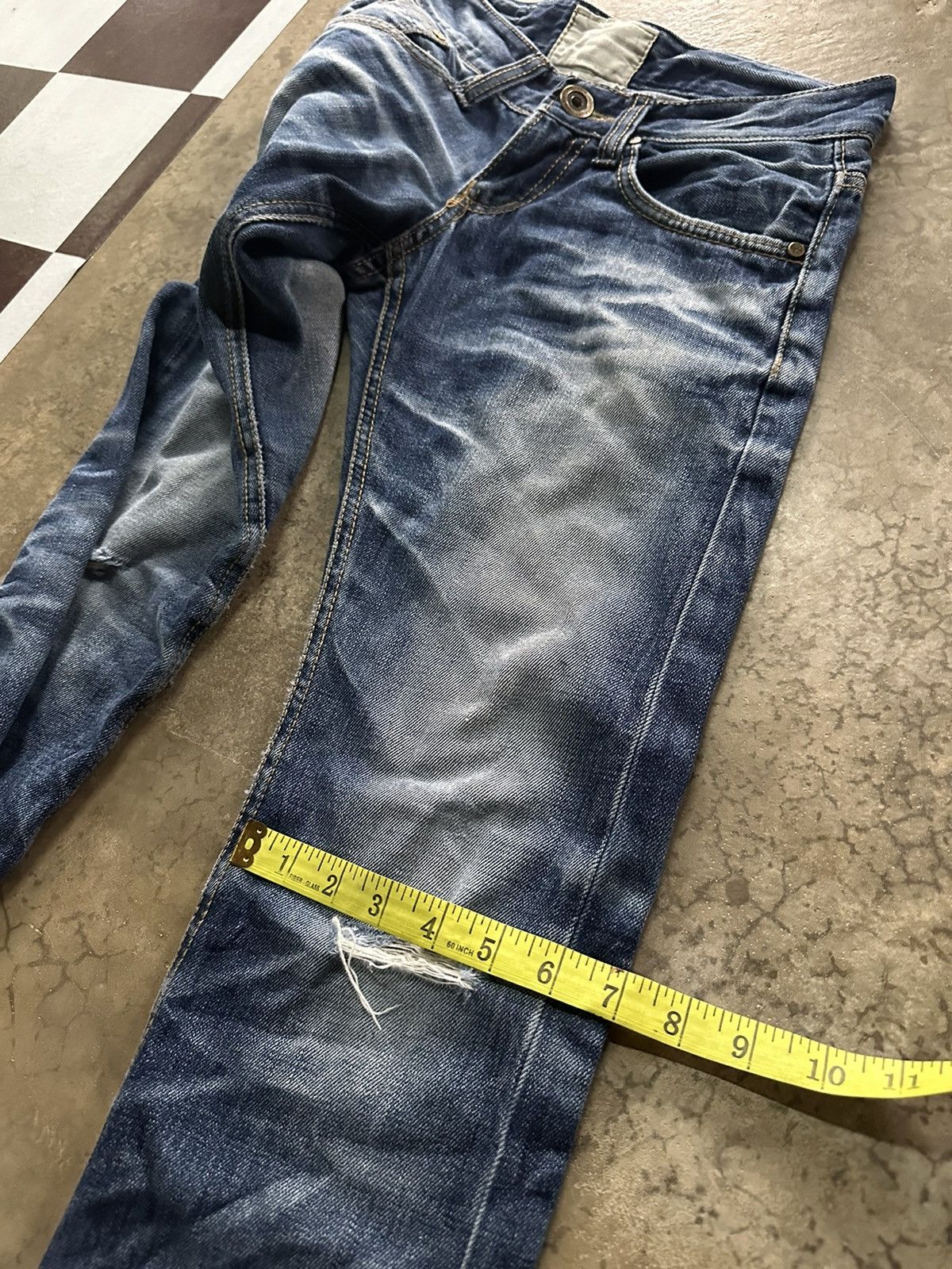 Hysteric Glamour Lolita rusty wash blue denim jeans Size 28" / US 6 / IT 42 - 11 Thumbnail