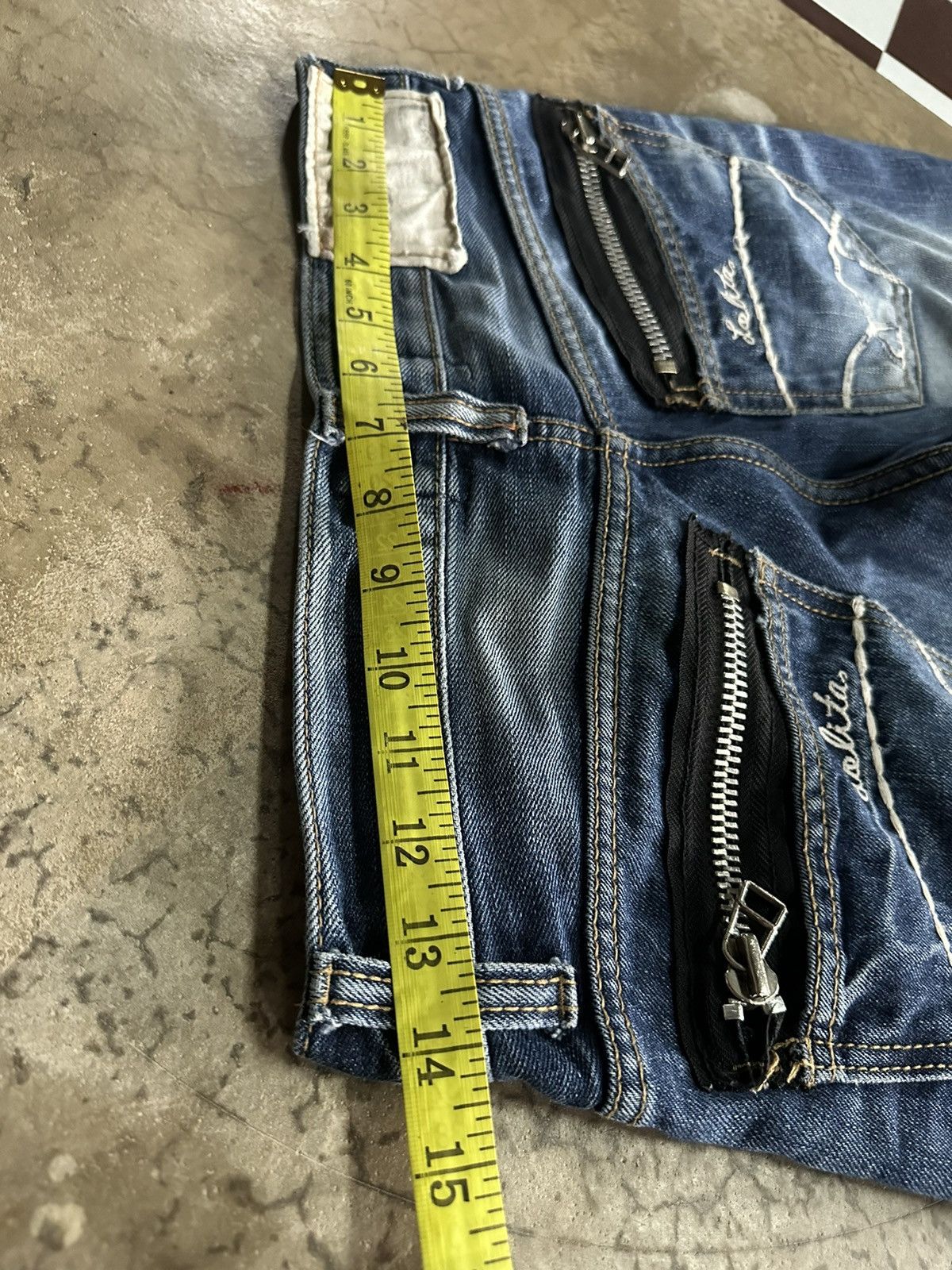 Hysteric Glamour Lolita rusty wash blue denim jeans Size 28" / US 6 / IT 42 - 7 Thumbnail