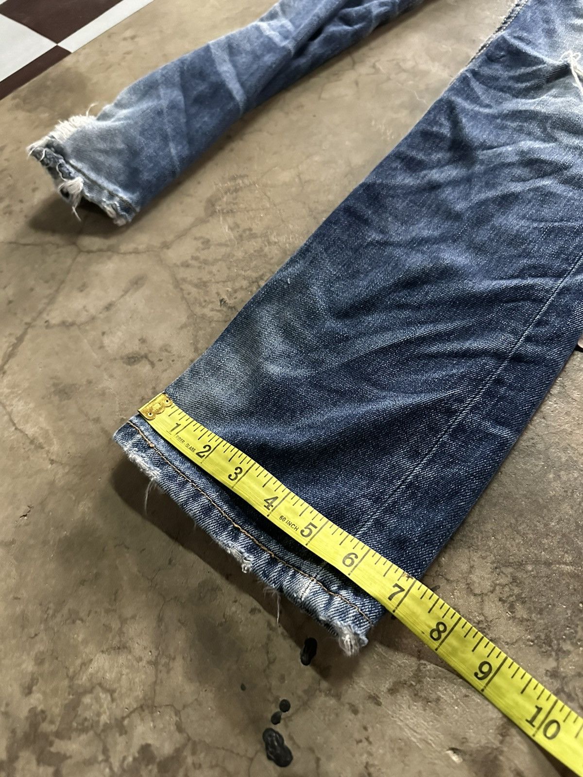 Hysteric Glamour Lolita rusty wash blue denim jeans Size 28" / US 6 / IT 42 - 10 Thumbnail