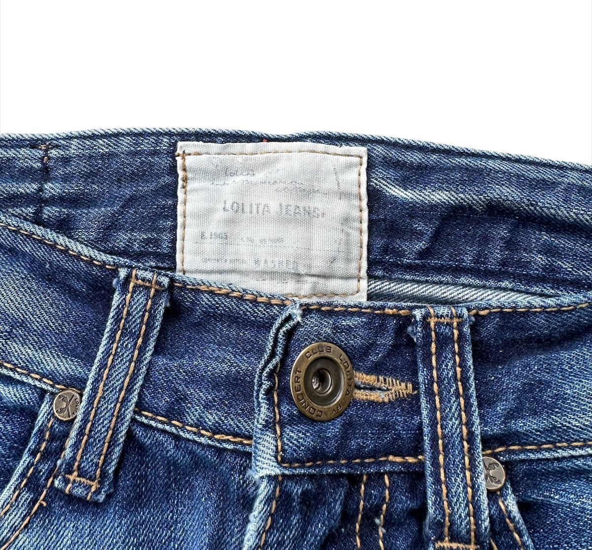 Hysteric Glamour Lolita rusty wash blue denim jeans Size 28" / US 6 / IT 42 - 4 Thumbnail