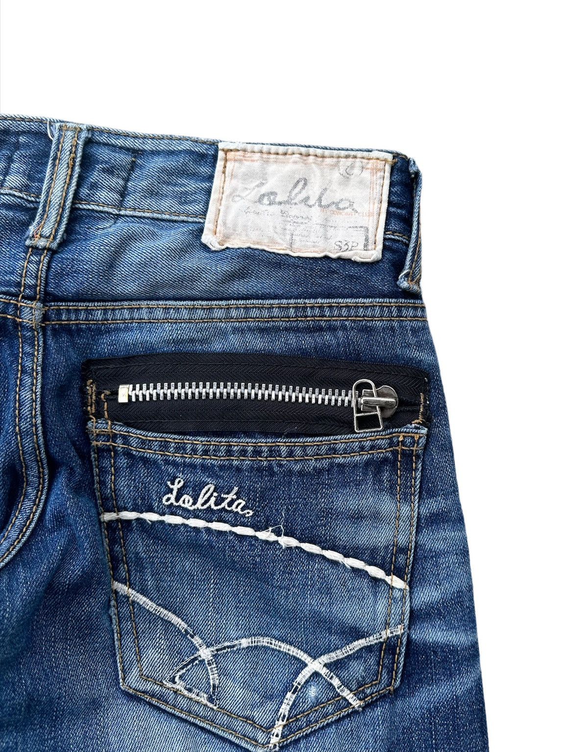 Hysteric Glamour Lolita rusty wash blue denim jeans Size 28" / US 6 / IT 42 - 2 Thumbnail