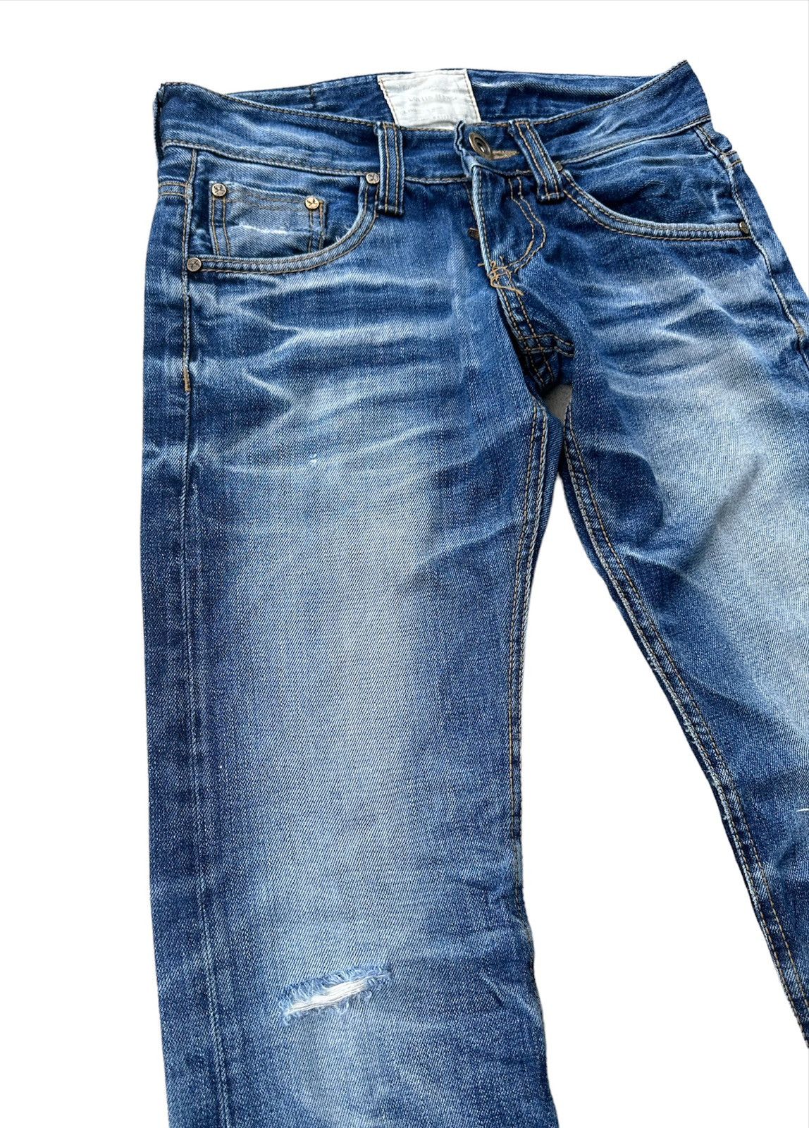 Hysteric Glamour Lolita rusty wash blue denim jeans Size 28" / US 6 / IT 42 - 6 Thumbnail