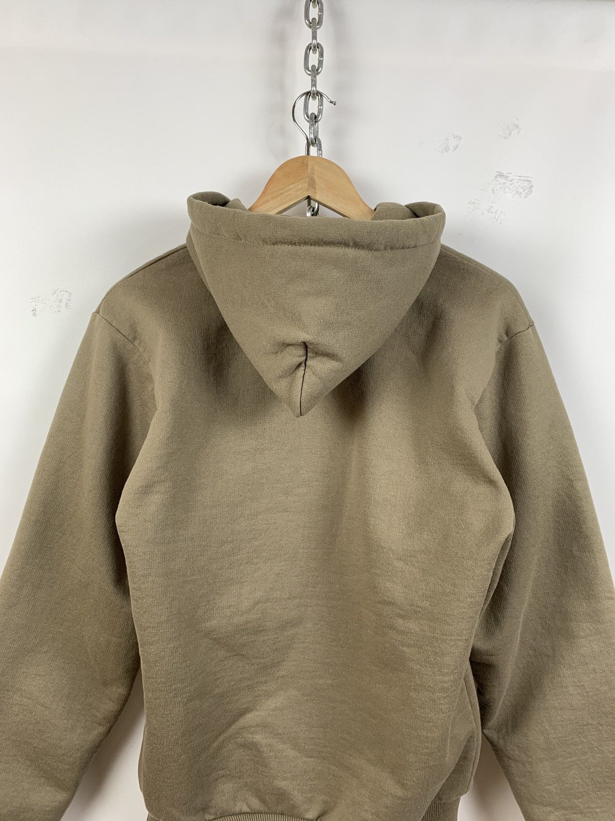Carhartt 90s Vintage Carhartt Made In USA Zip Beige Hoodie Jacket Size US M / EU 48-50 / 2 - 11 Thumbnail