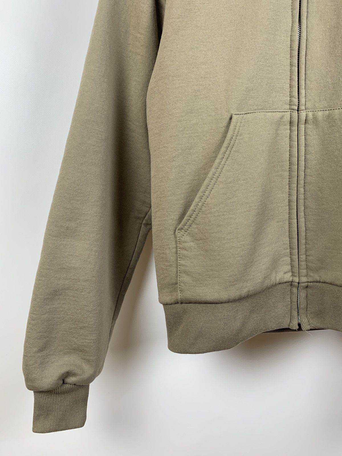 Carhartt 90s Vintage Carhartt Made In USA Zip Beige Hoodie Jacket Size US M / EU 48-50 / 2 - 9 Thumbnail