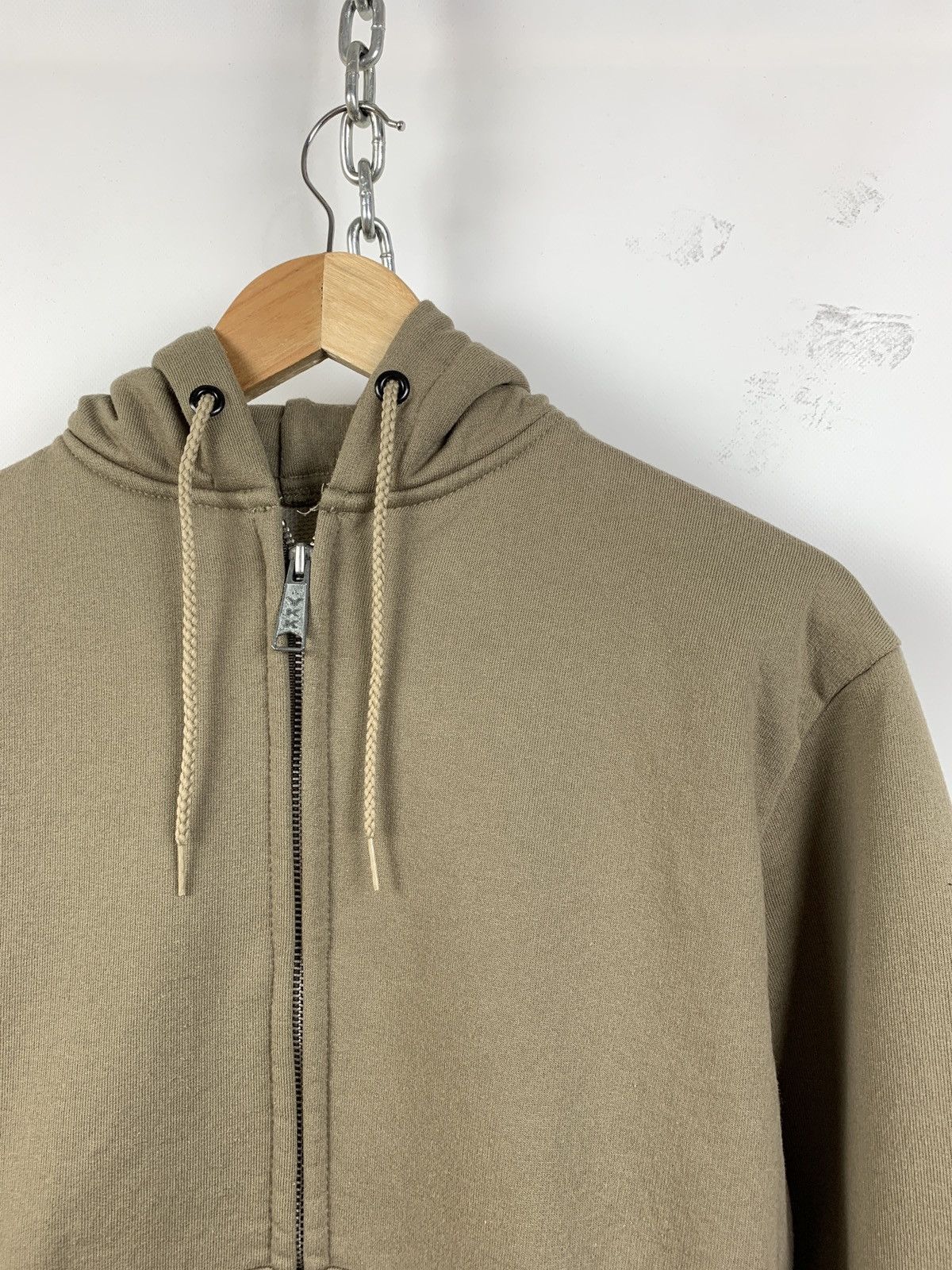 Carhartt 90s Vintage Carhartt Made In USA Zip Beige Hoodie Jacket Size US M / EU 48-50 / 2 - 7 Thumbnail