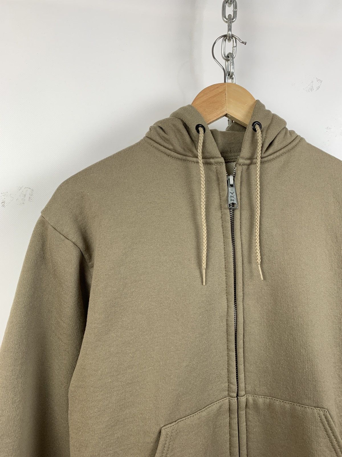 Carhartt 90s Vintage Carhartt Made In USA Zip Beige Hoodie Jacket Size US M / EU 48-50 / 2 - 8 Thumbnail