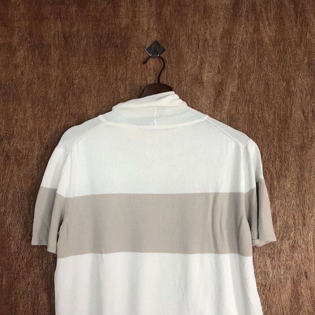 Hermes DLL Hermes Paris Vintage WHite Brown Knitwear #c576 Size US S / EU 44-46 / 1 - 8 Thumbnail