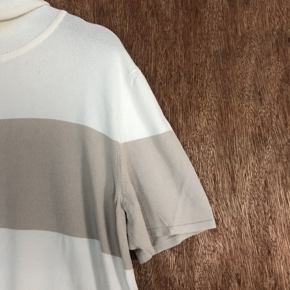 Hermes DLL Hermes Paris Vintage WHite Brown Knitwear #c576 Size US S / EU 44-46 / 1 - 4 Thumbnail