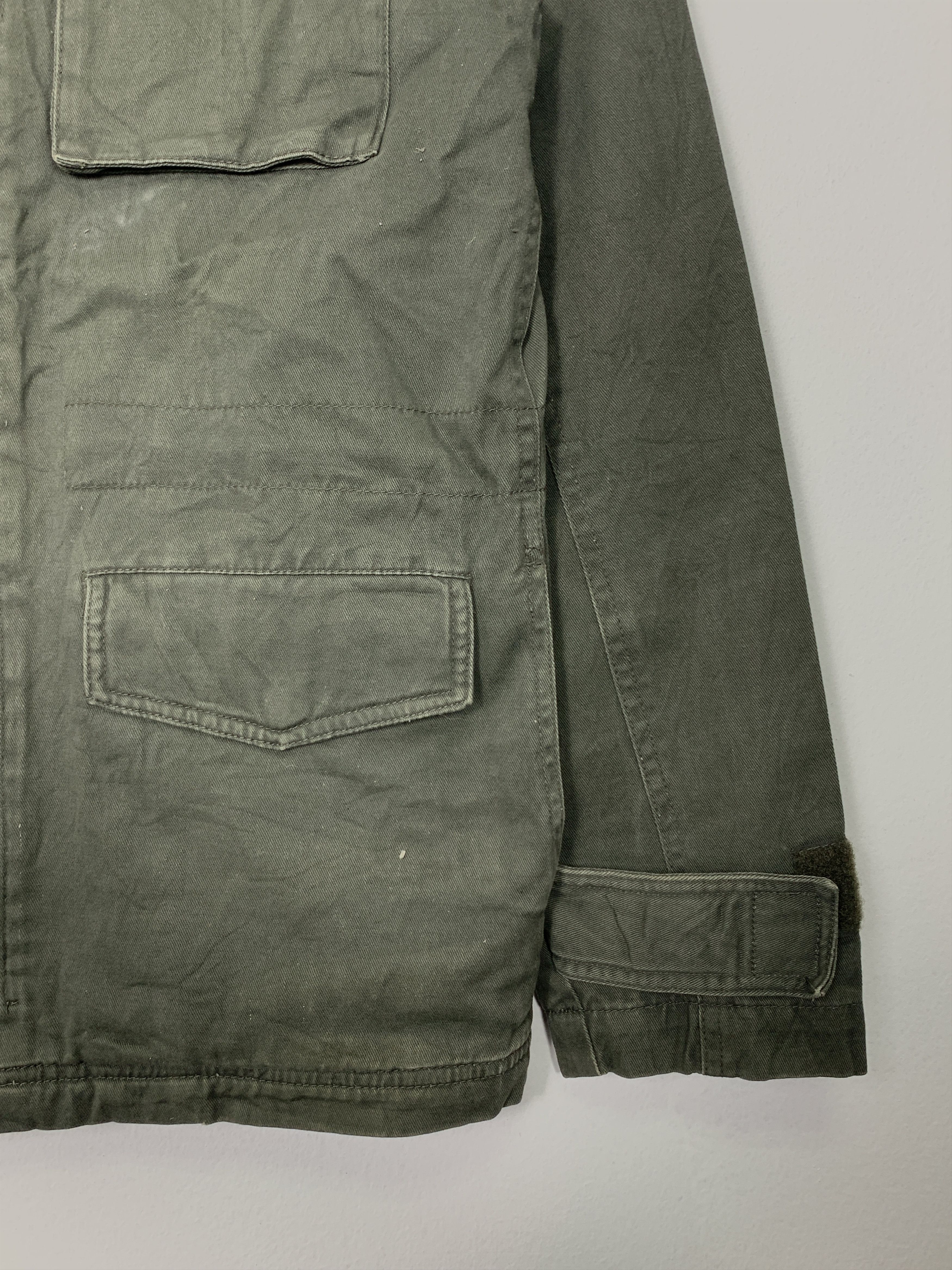 GU Vintage Rugged GU Multi Pocket Zip Up Military Jacket J0751 Size US S / EU 44-46 / 1 - 6 Thumbnail