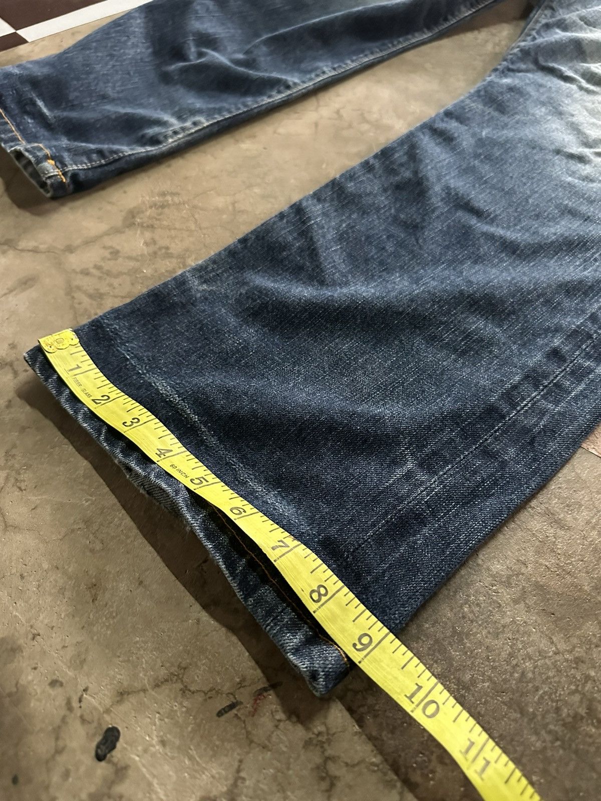 Vintage 32x28 Vintage 90s Acoustic selvedge denim jeans Size US 32 / EU 48 - 9 Thumbnail