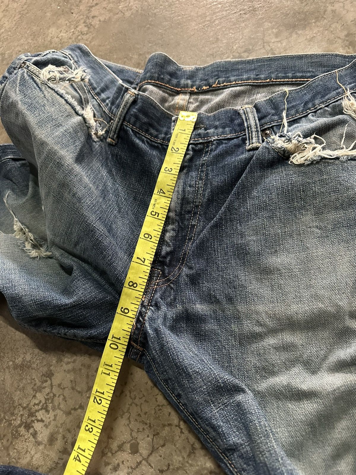 Vintage 32x28 Vintage 90s Acoustic selvedge denim jeans Size US 32 / EU 48 - 12 Thumbnail