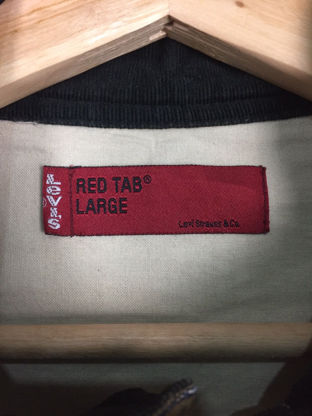 Levis red tab worker jacket worn condition