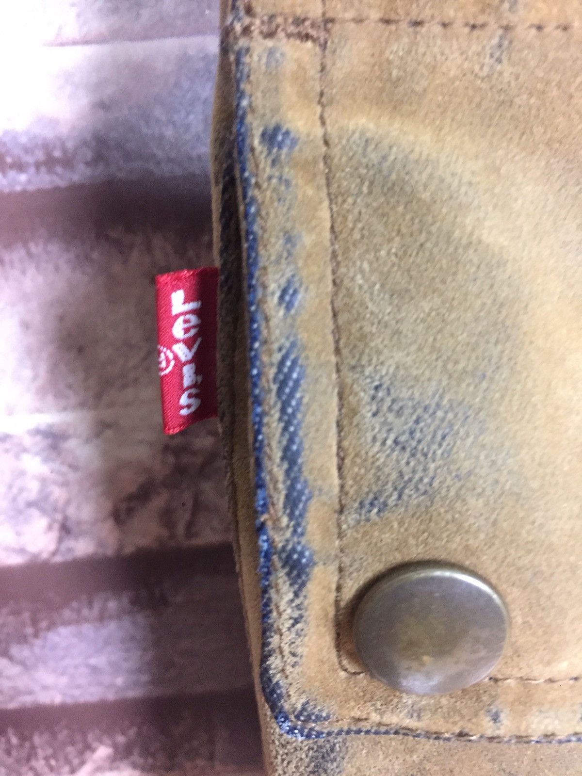 Levis red tab worker jacket worn condition