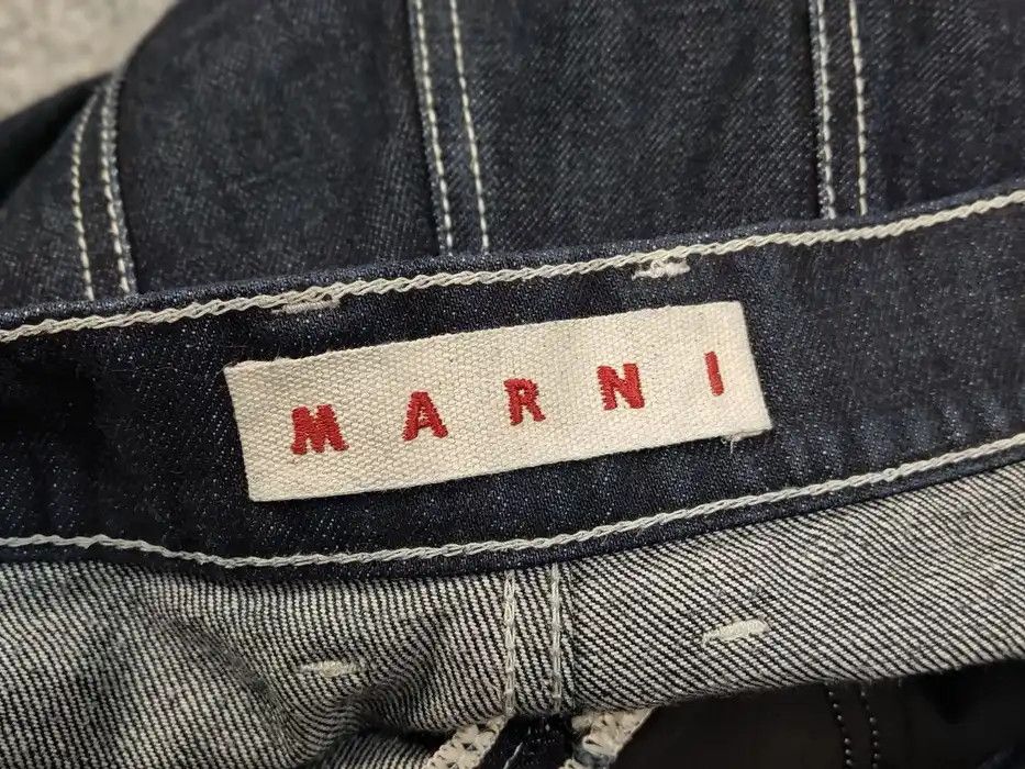 Marni Marni Commessa Cropped Jeans Baggy Blue Denim Women Pants Size 30" / US 8 / IT 44 - 8 Thumbnail