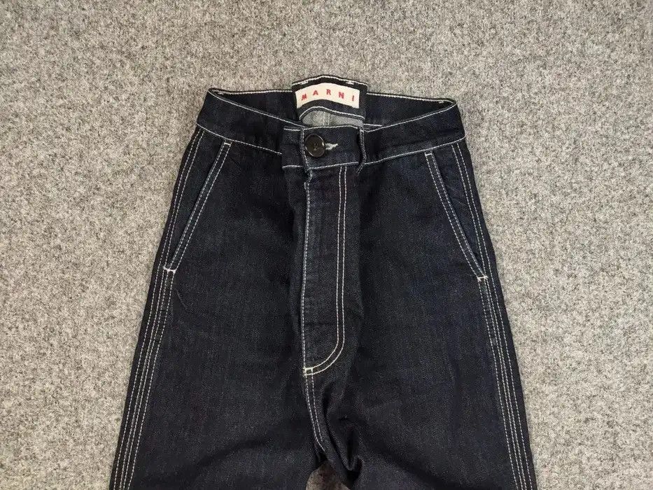 Marni Marni Commessa Cropped Jeans Baggy Blue Denim Women Pants Size 30" / US 8 / IT 44 - 3 Thumbnail