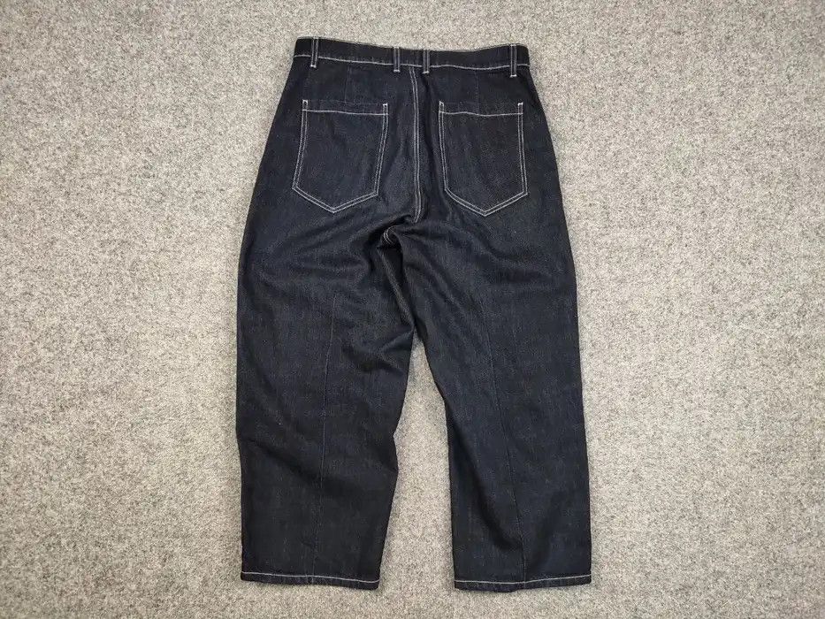 Marni Marni Commessa Cropped Jeans Baggy Blue Denim Women Pants Size 30" / US 8 / IT 44 - 6 Thumbnail