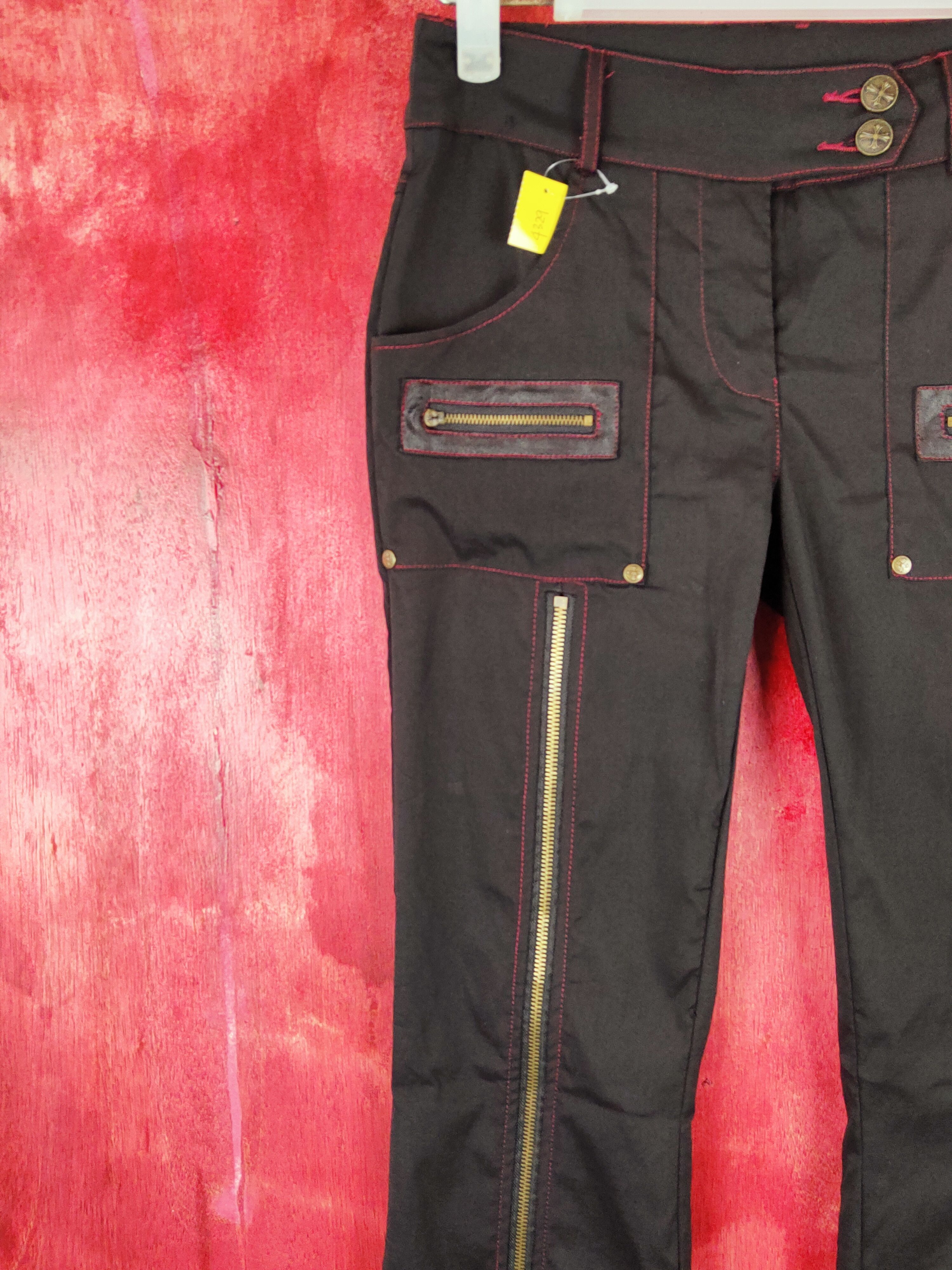 Japanese Brand DL Ozz On black punk seditionaries like if6was9 pants #S354 Size 25" / US 0 / IT 36 - 5 Thumbnail