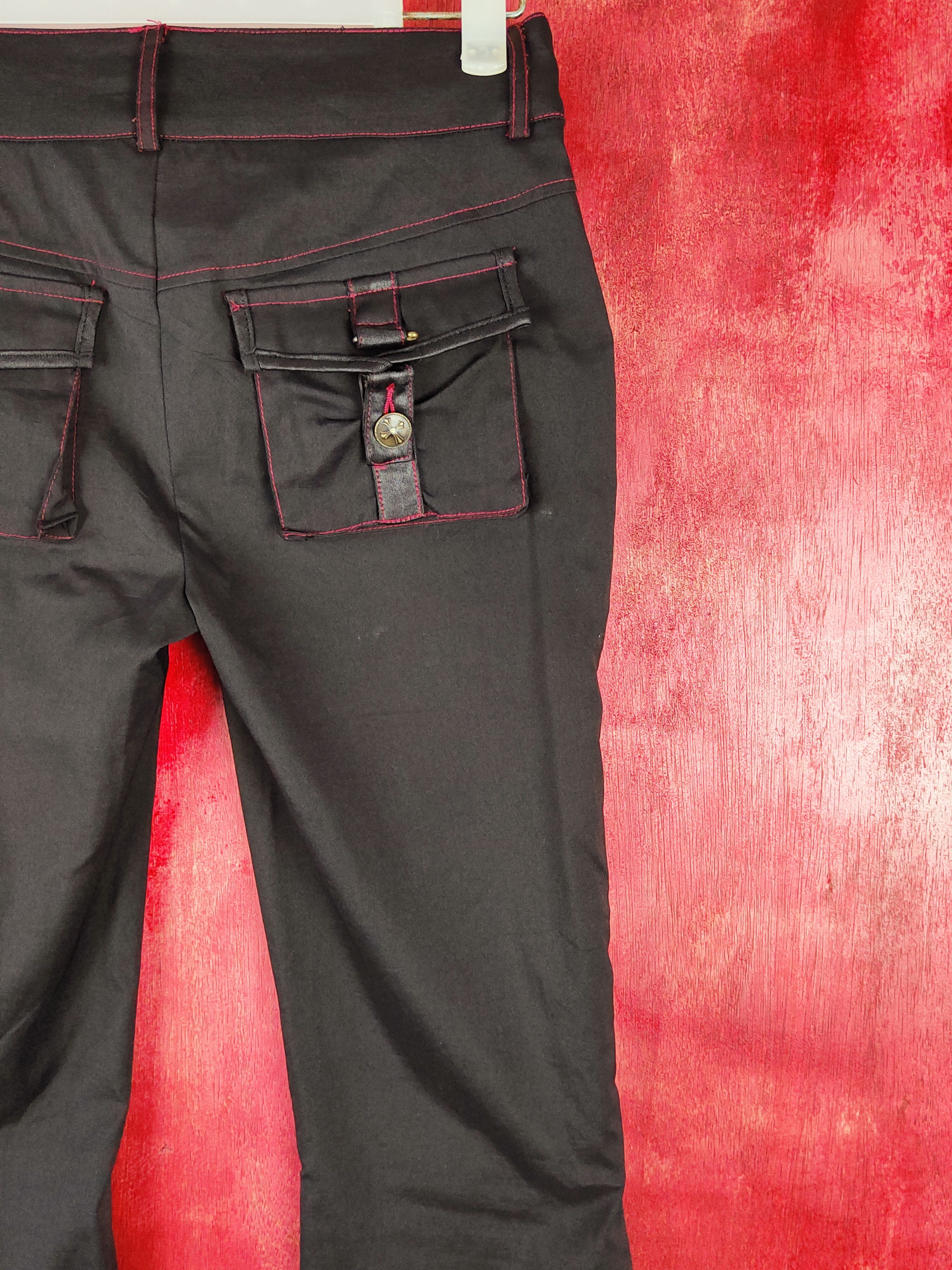Japanese Brand DL Ozz On black punk seditionaries like if6was9 pants #S354 Size 25" / US 0 / IT 36 - 11 Thumbnail