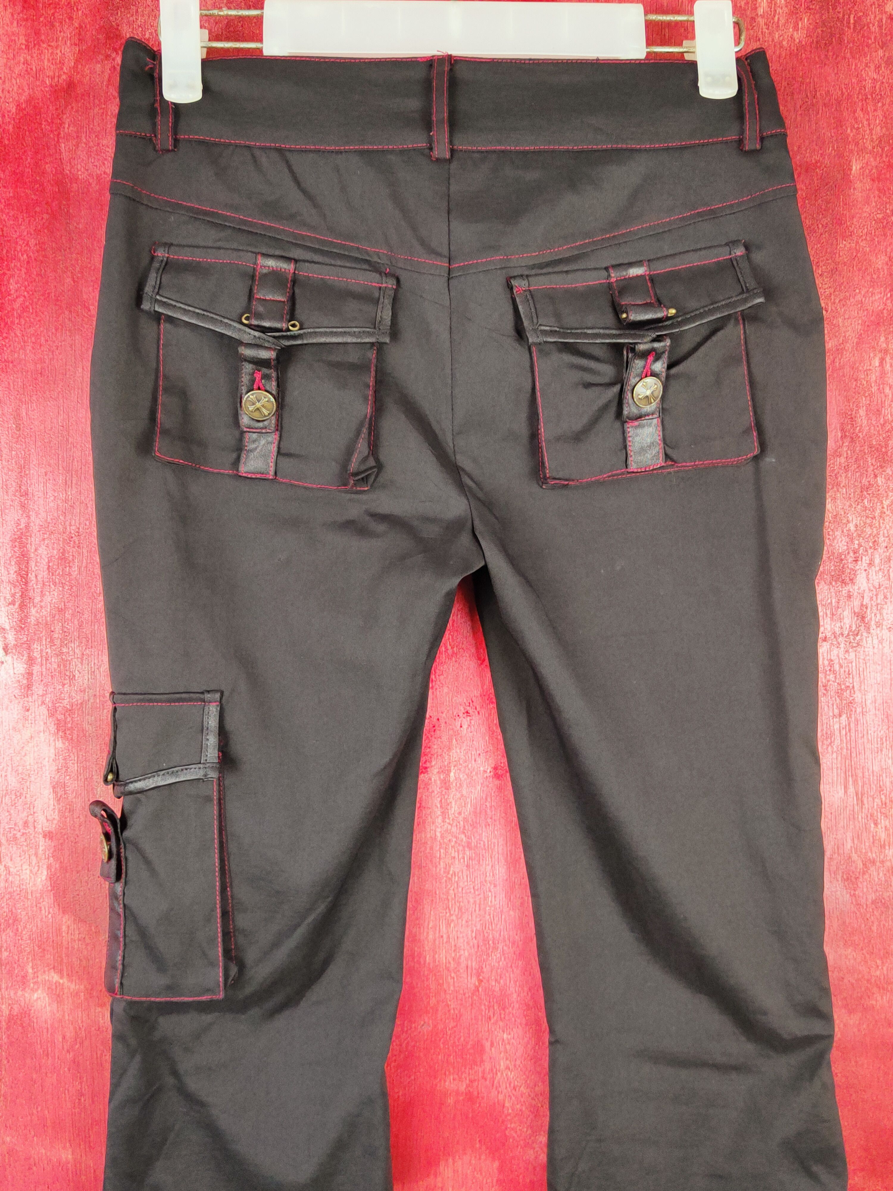 Japanese Brand DL Ozz On black punk seditionaries like if6was9 pants #S354 Size 25" / US 0 / IT 36 - 9 Thumbnail
