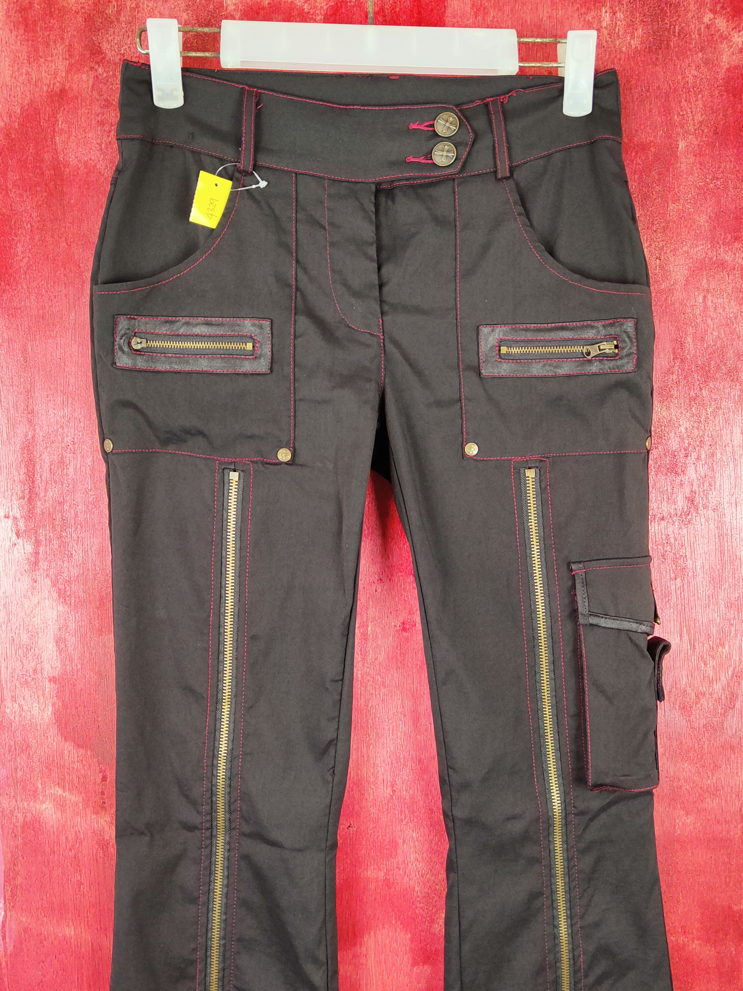 Japanese Brand DL Ozz On black punk seditionaries like if6was9 pants #S354 Size 25" / US 0 / IT 36 - 2 Thumbnail