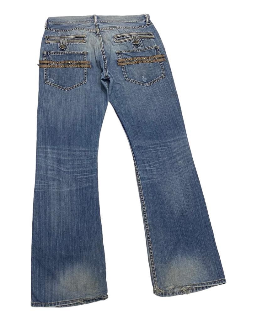 Hysteric Glamour FLARED🔥VILLAND RIPPED FLARE DISTRESSED BOOTCUT JEANS Size US 34 / EU 50 - 8 Thumbnail