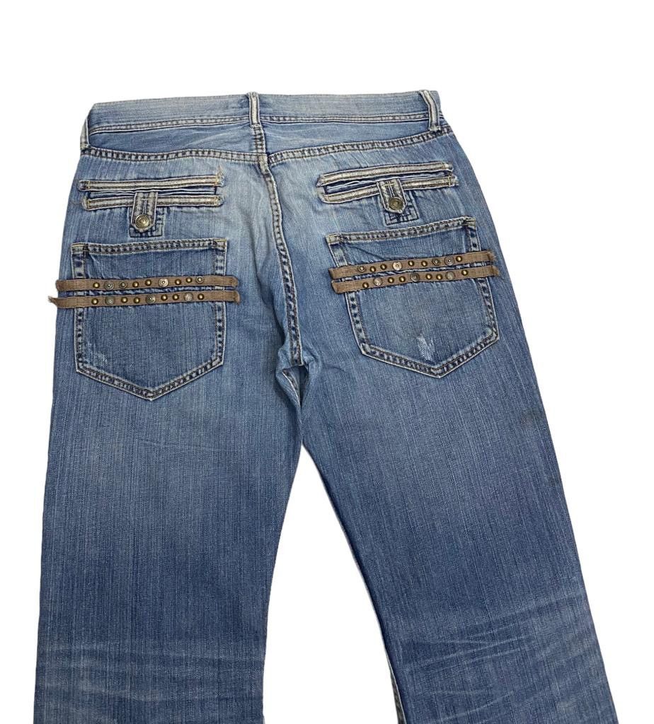 Hysteric Glamour FLARED🔥VILLAND RIPPED FLARE DISTRESSED BOOTCUT JEANS Size US 34 / EU 50 - 6 Thumbnail