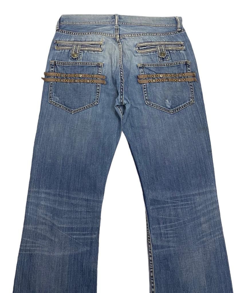 Hysteric Glamour FLARED🔥VILLAND RIPPED FLARE DISTRESSED BOOTCUT JEANS Size US 34 / EU 50 - 4 Thumbnail